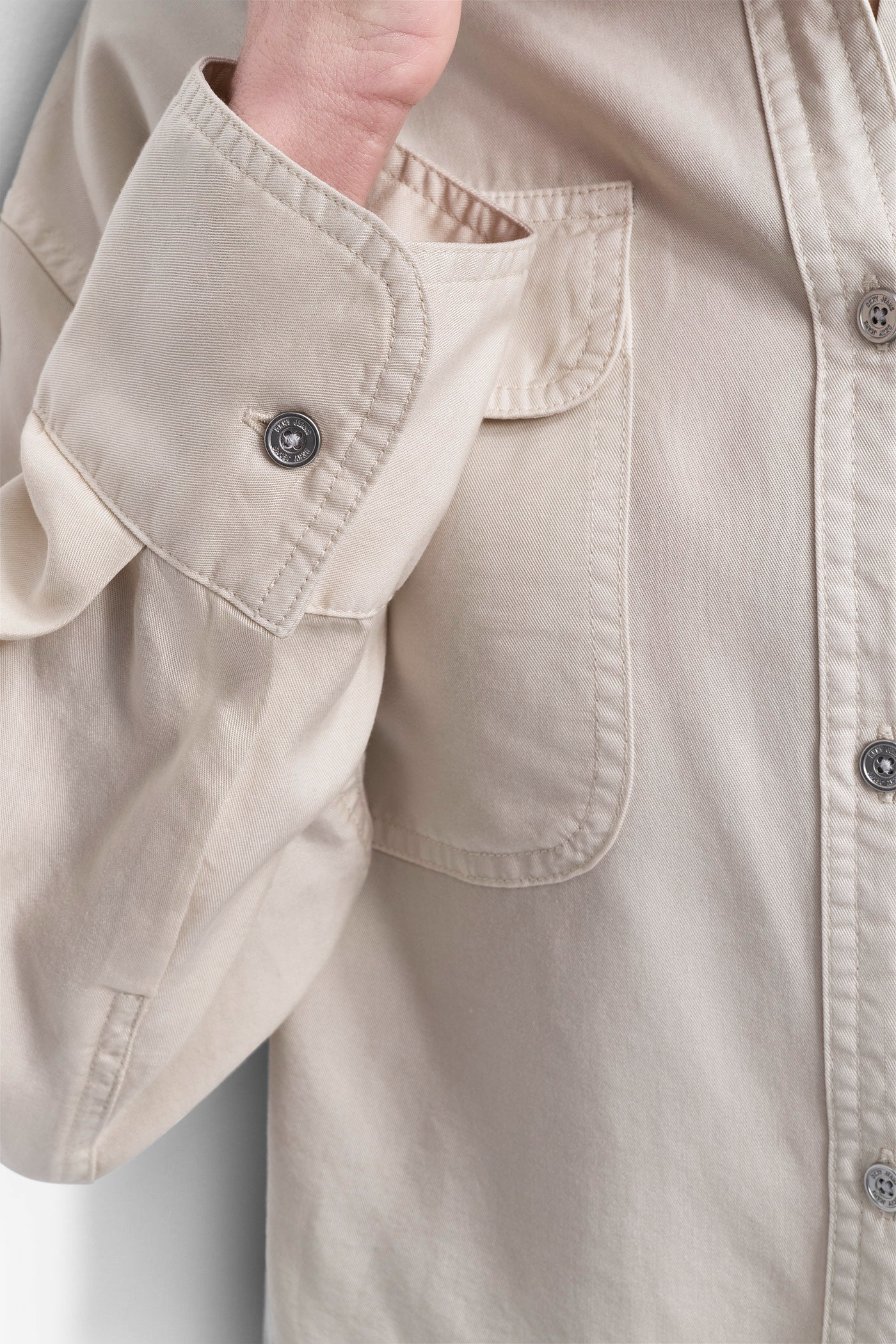 CROPPED BUTTON FRONT SHIRT VIEW 5 | SALE