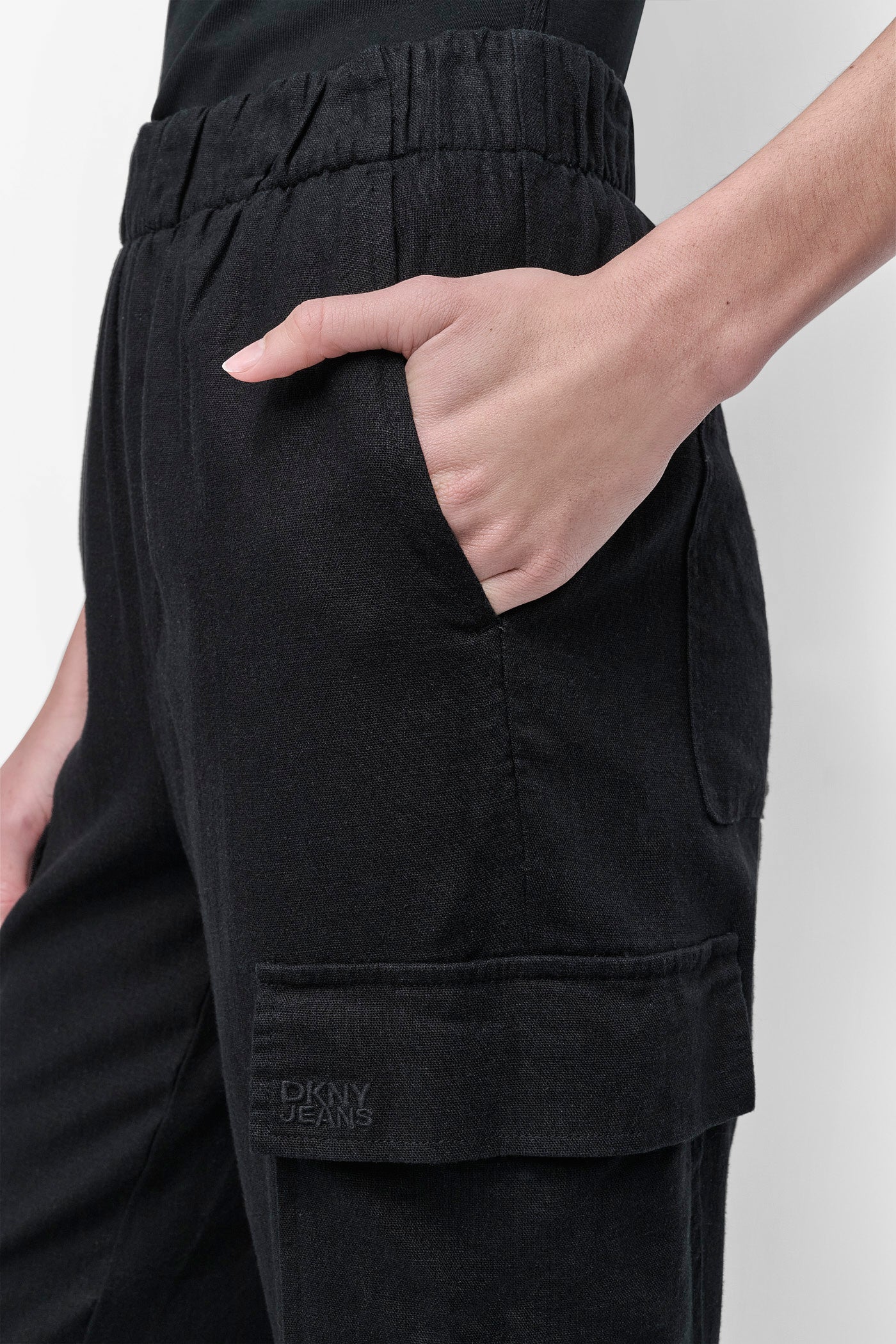 MIDRise Length CARGO PANTS WITH ELASTICATED VIEW 4 | SALE