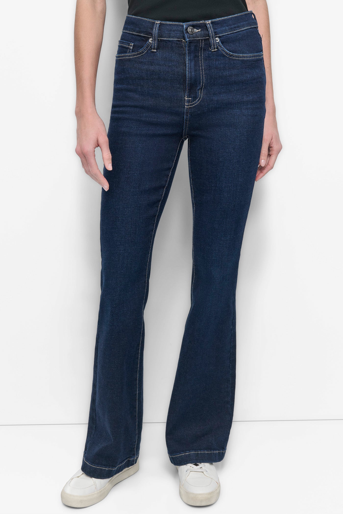 DOVER HIGH Rise Length FLARE, FRONT VIEW | Denim Destination