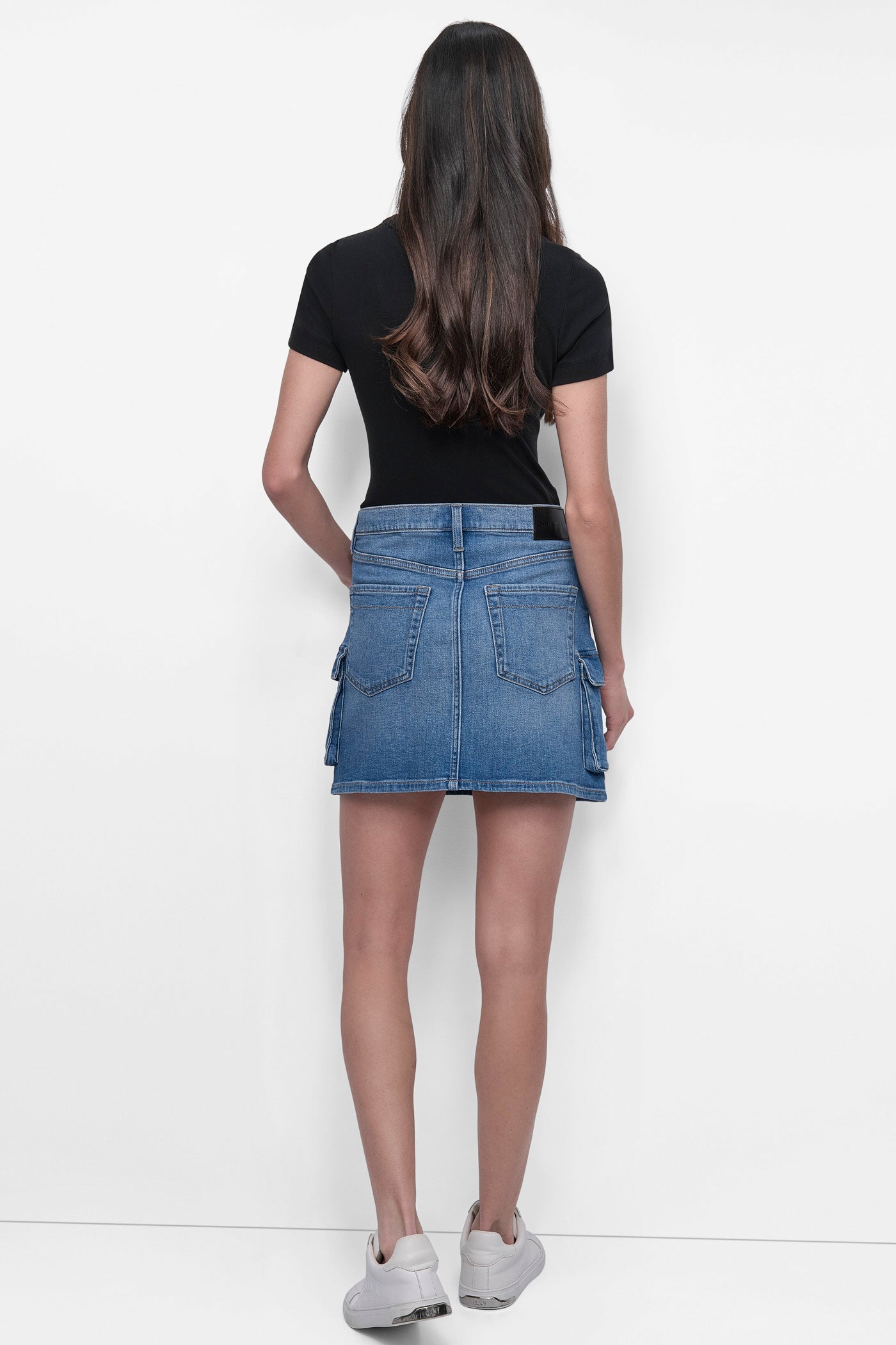 CARGO DENIM MINI SKIRT VIEW 5
