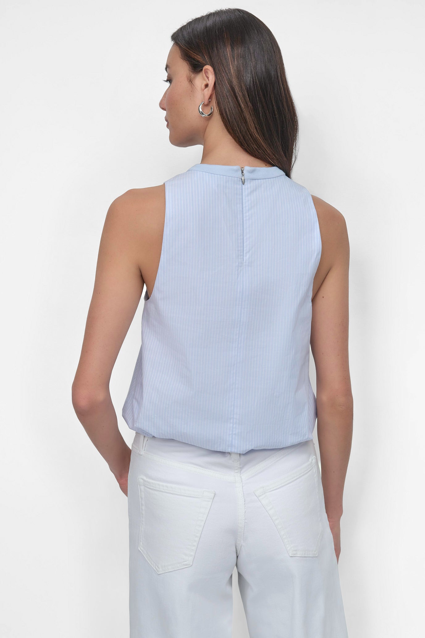 Harbor CROPPED BUBBLE TOP, BACK VIEW | WOMEN'S SWEATERS & TOPS
