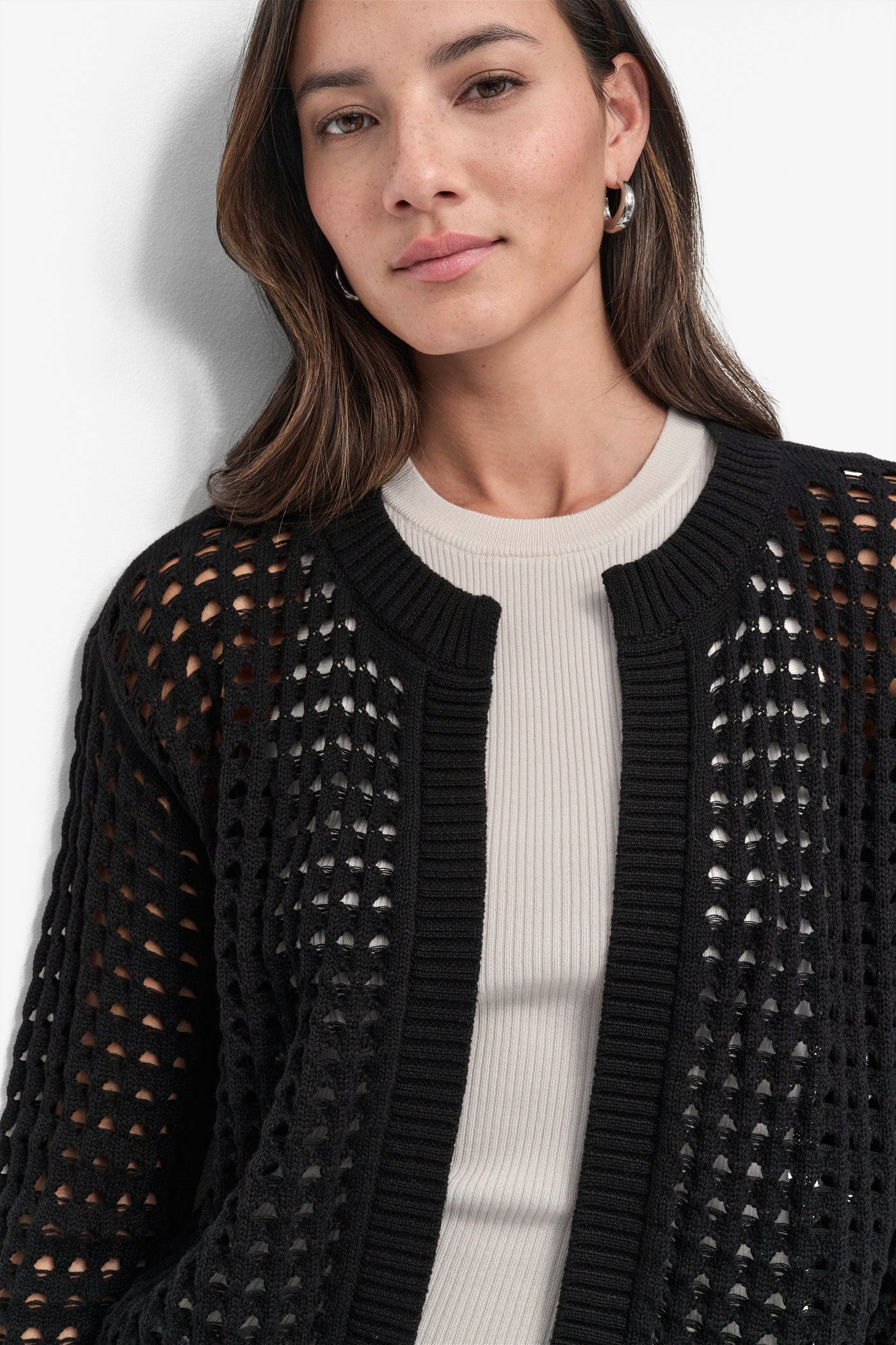 OPEN STITCH CARDIGAN VIEW 4