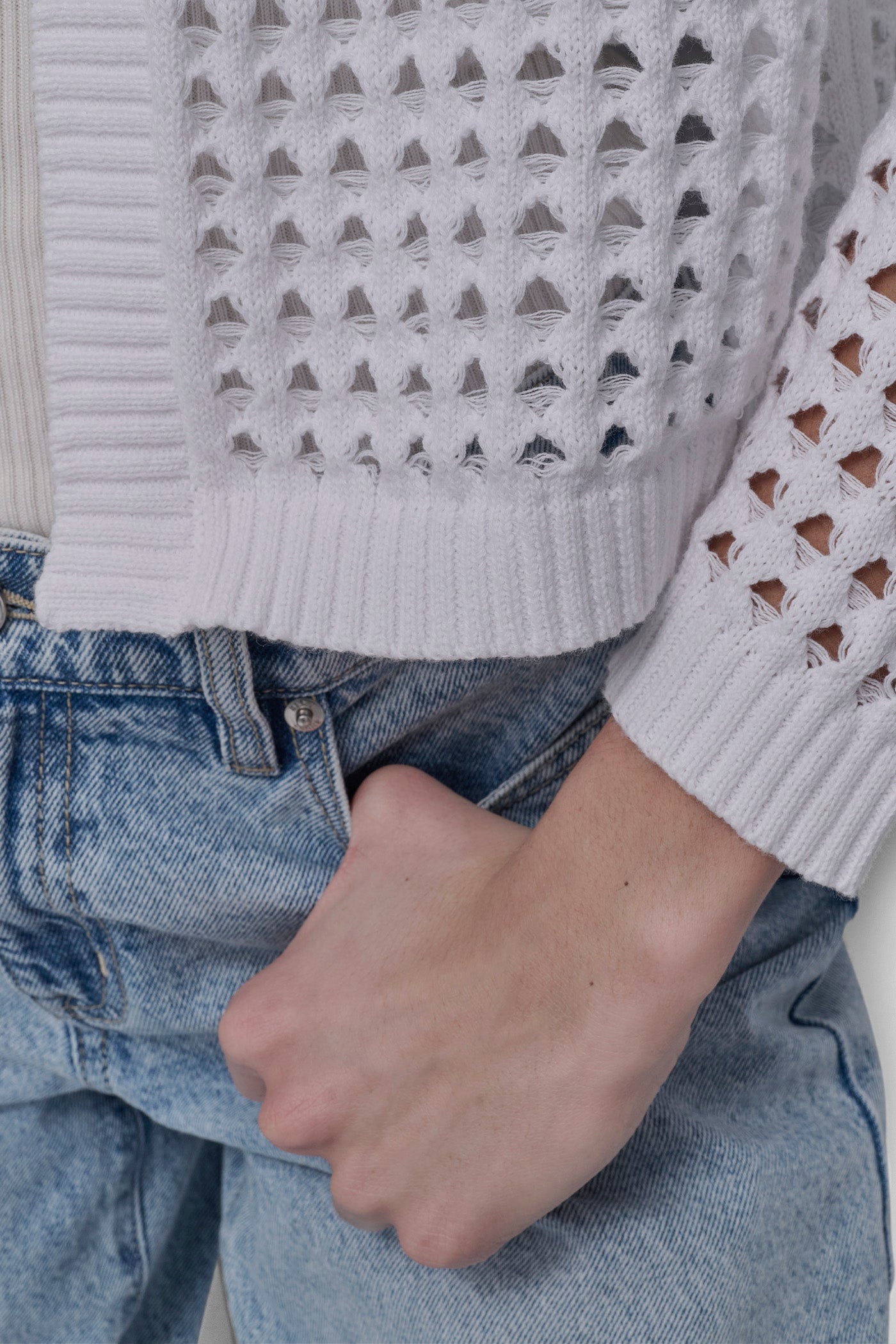 OPEN-STITCH CARDIGAN VIEW 7 | SALE CLOTHING