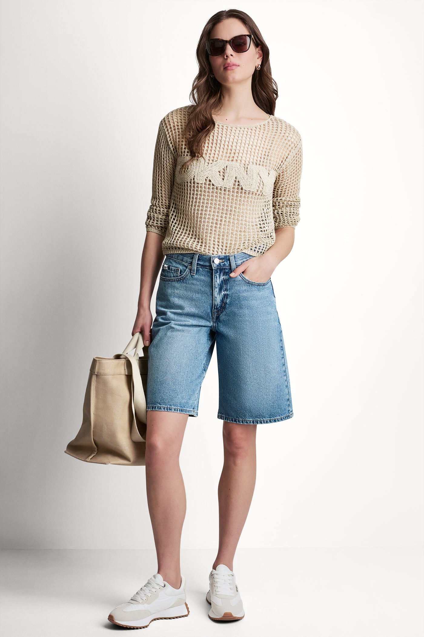 CROWN STREET MID-RISE RELAXED DENIM SHORT, VIEW 1 | Denim Destination