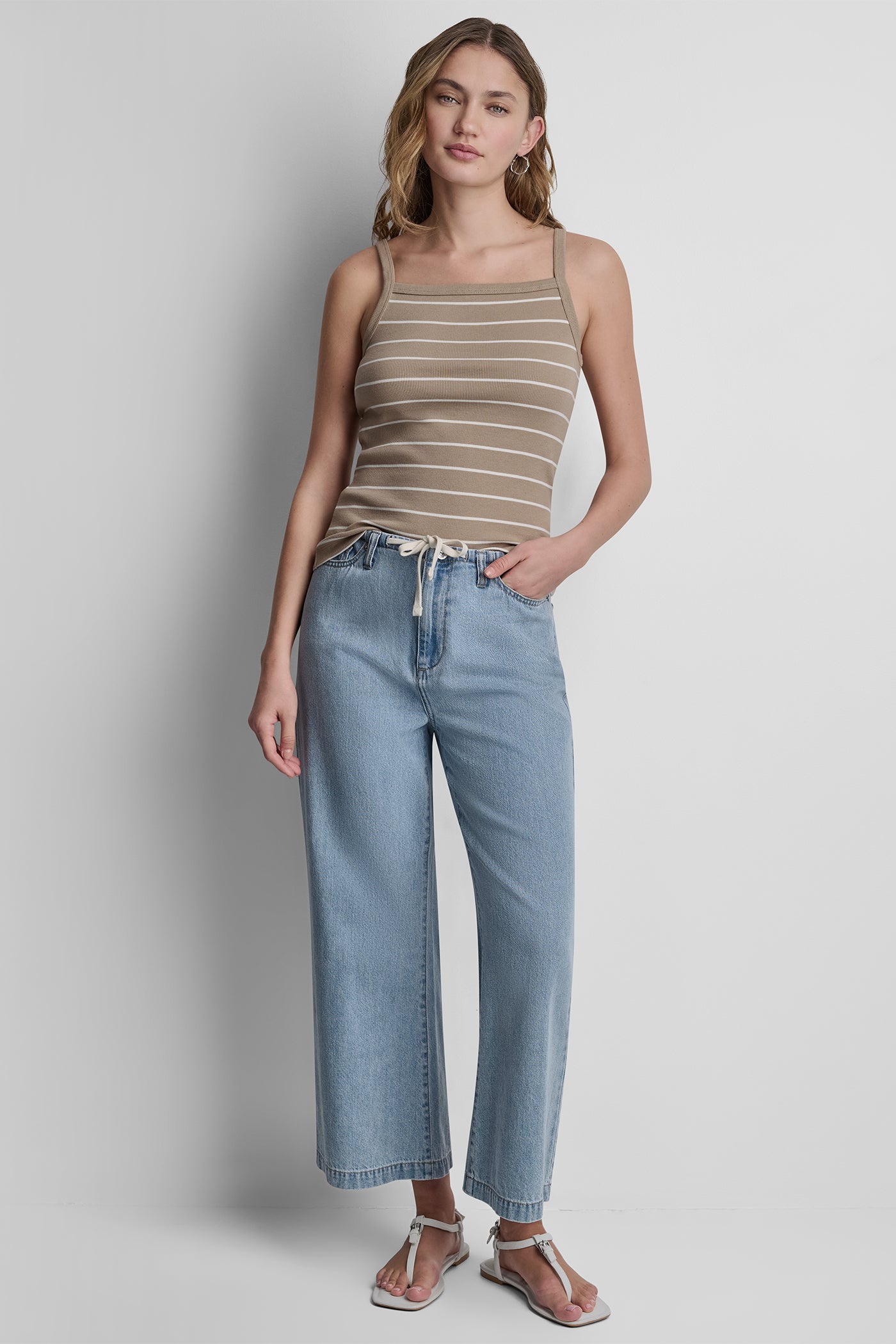 Brighton MID-RISE DRAWCORD WIDE LEG, BACK VIEW | New Arrivals