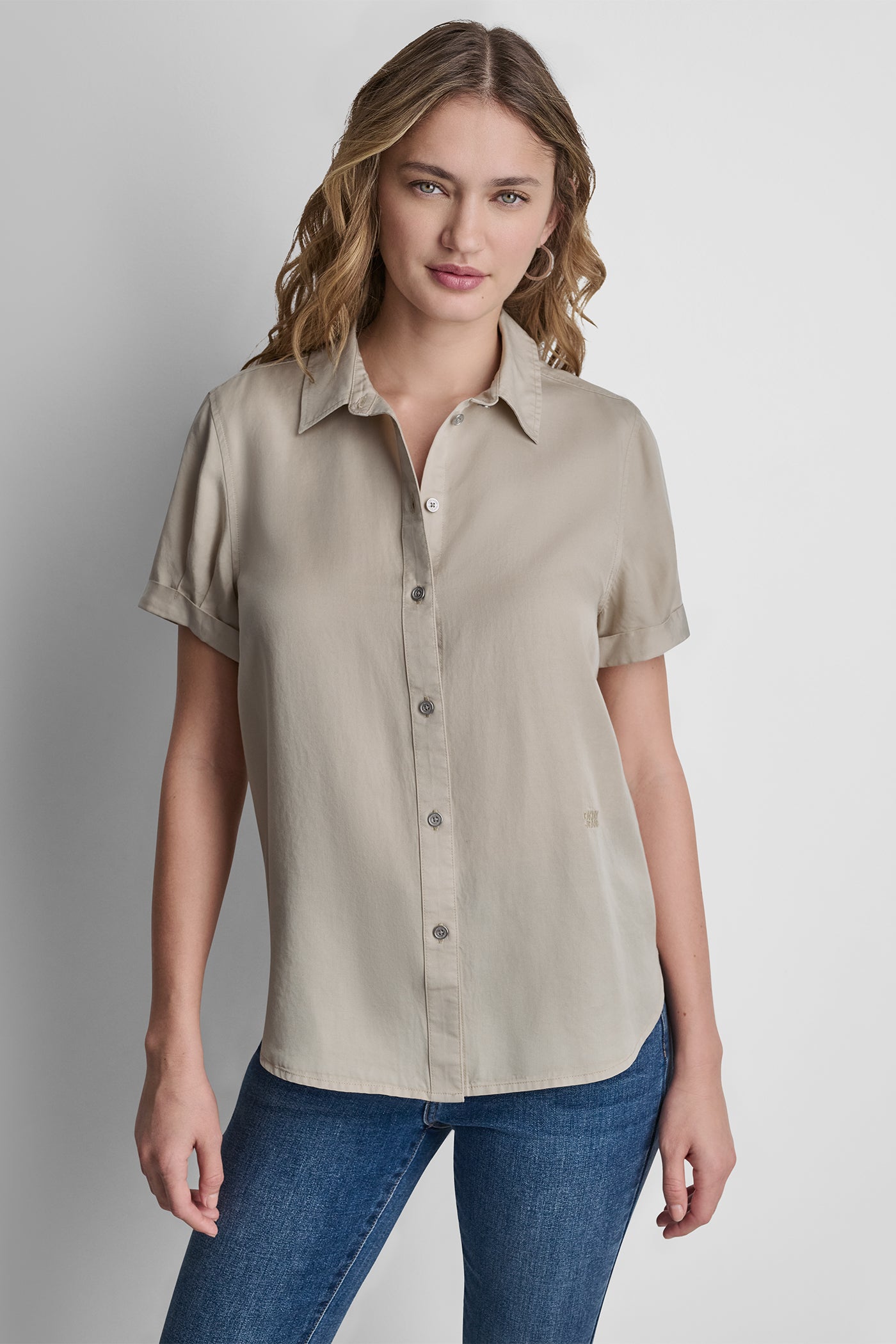 GARMENT DYE BUTTON-FRONT SHIRT VIEW 5 | New Arrivals