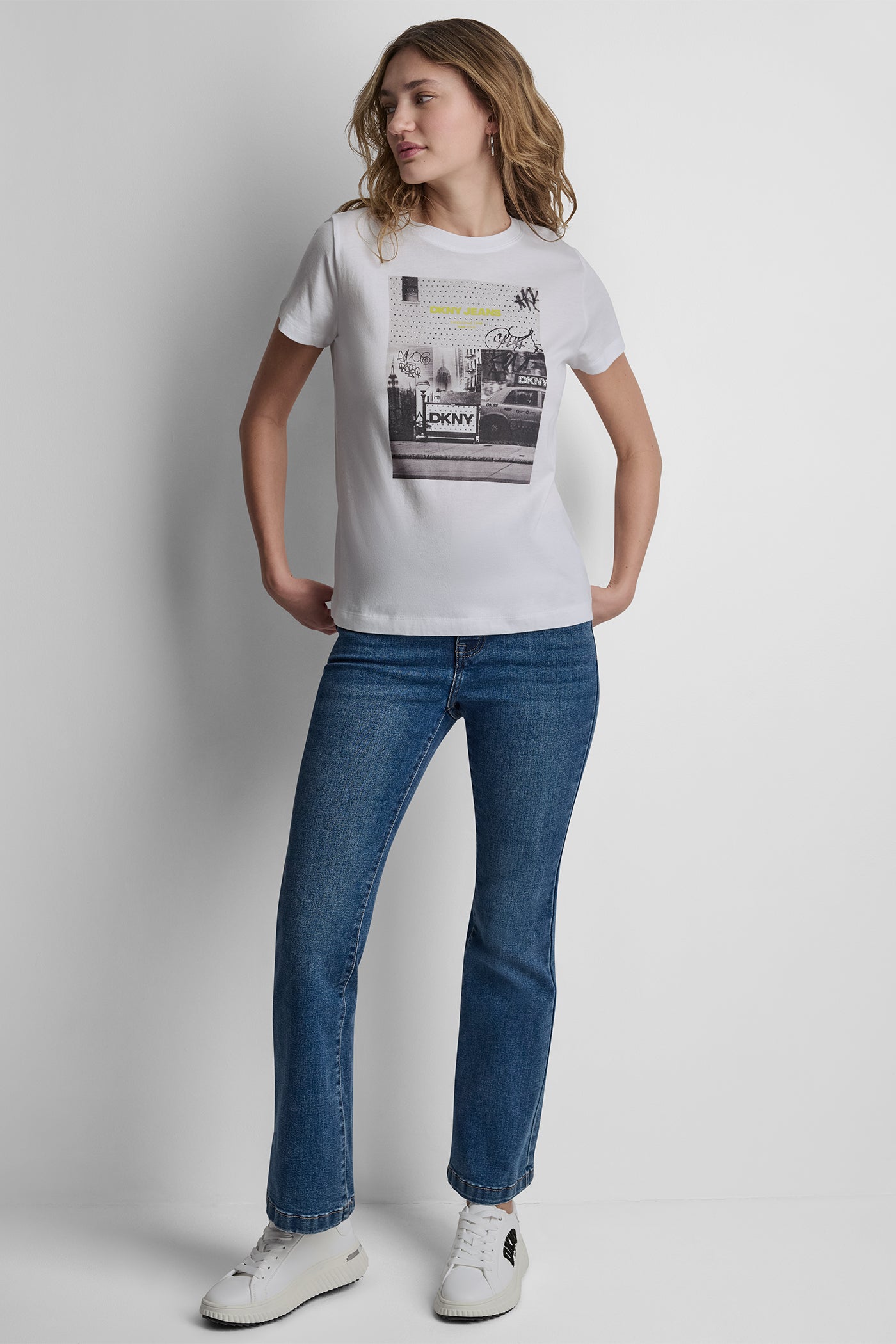 DKNY PHOTOREAL LOGO CREW NECK TEE VIEW 5 | Tees & Tanks
