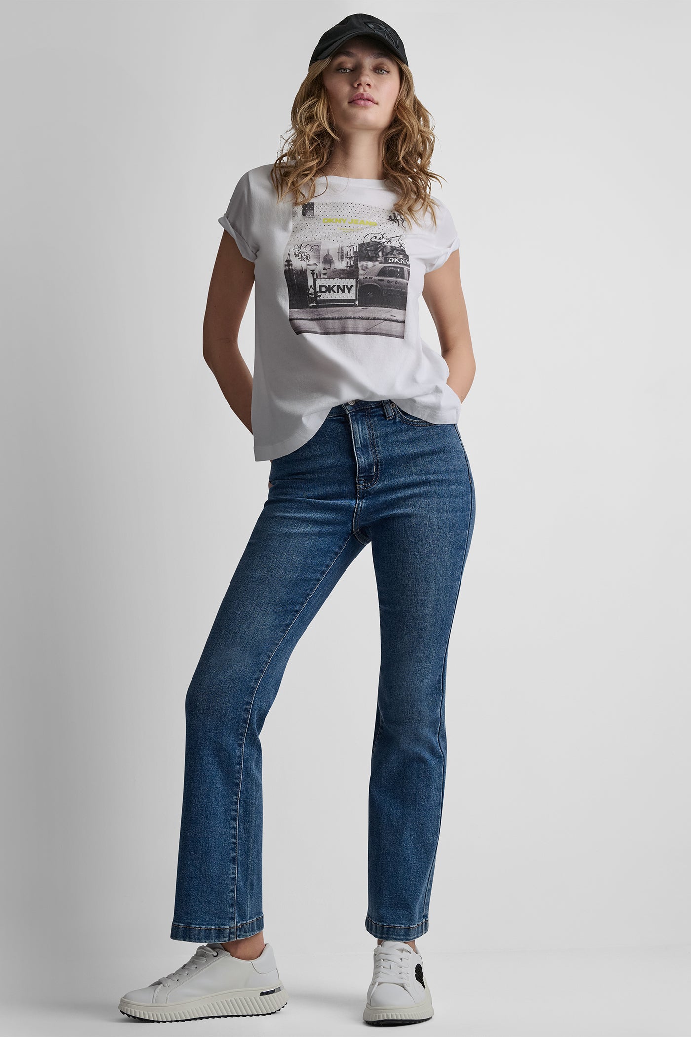 DKNY PHOTOREAL LOGO CREW NECK TEE VIEW 6 | Tees & Tanks