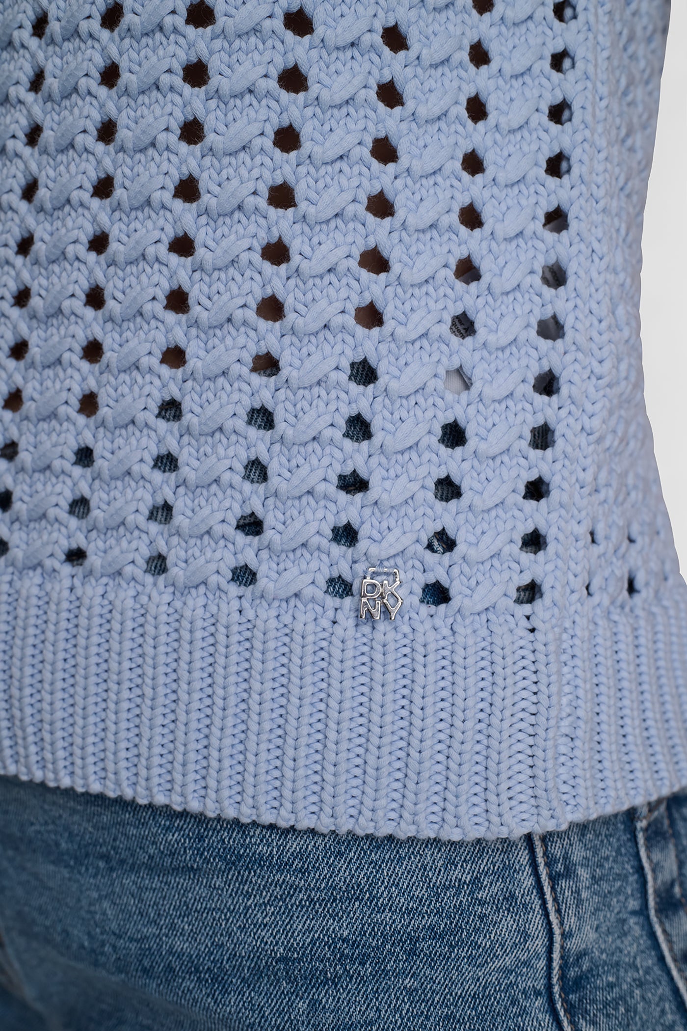 CHUNKY POINTELLE SHORT SLEEVE SWEATER VIEW 6 | WOMEN'S SWEATERS & TOPS