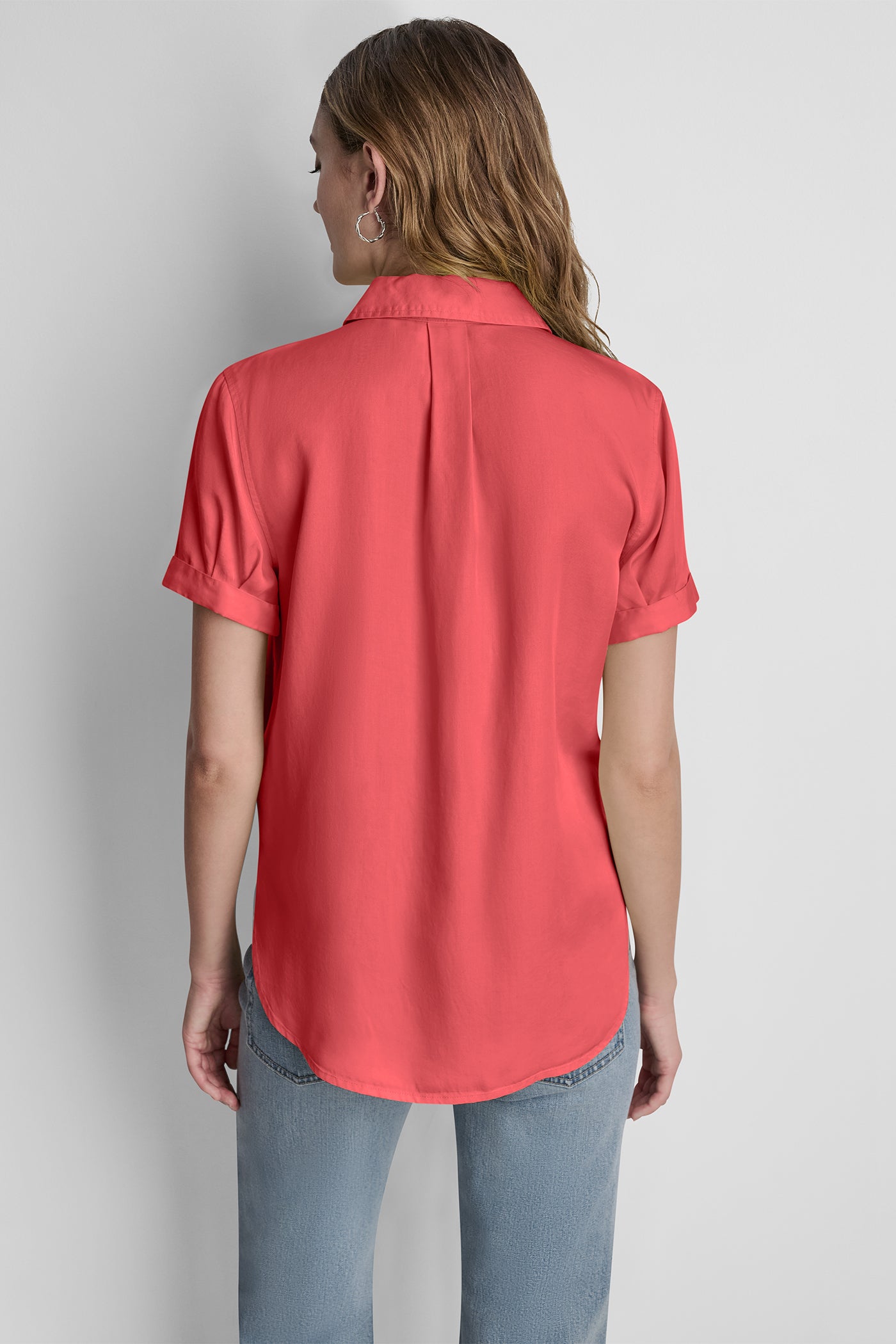 GARMENT DYE BUTTON-FRONT SHIRT VIEW 3 | New clothing