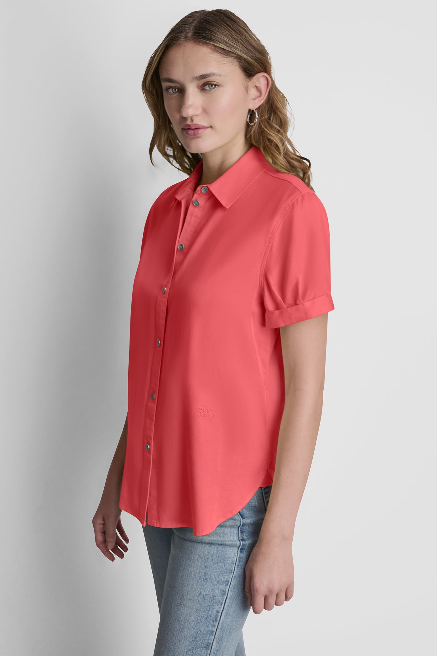 GARMENT DYE BUTTON-FRONT SHIRT VIEW 4 | New clothing