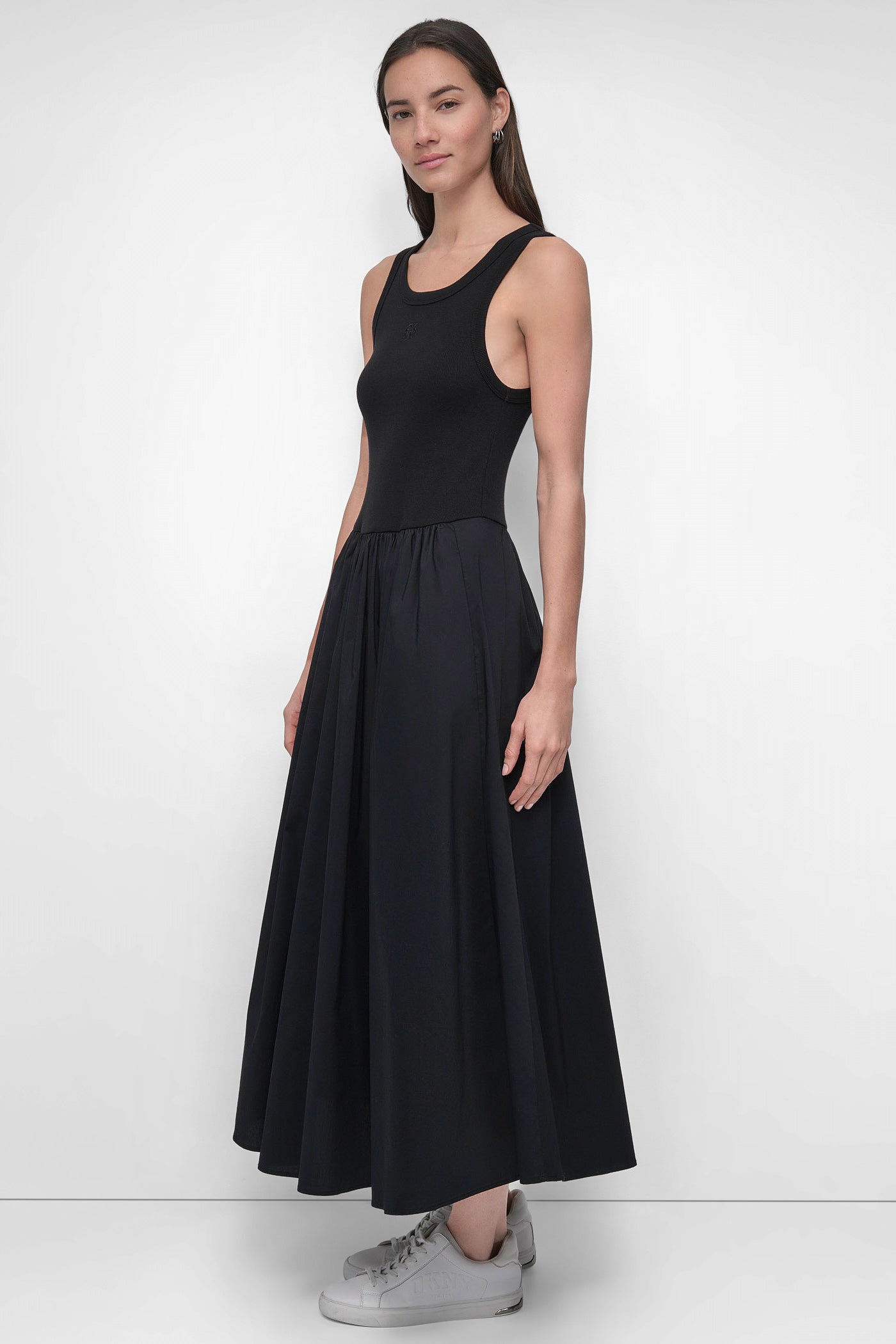 MIXED MEDIA MIDI TANK DRESS VIEW 3 | Summer Essentials