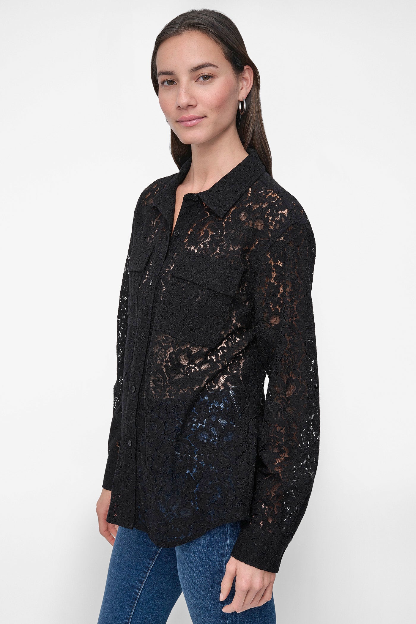 LACE UTILITY SHIRT VIEW 3 | Summer Essentials