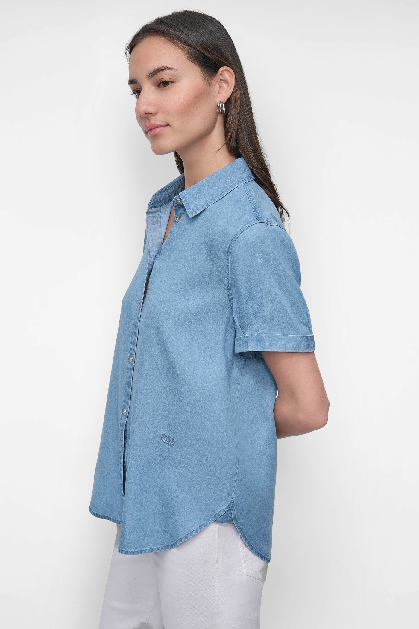 ROLLED SLEEVE SHIRT VIEW 3 | Denim Destination