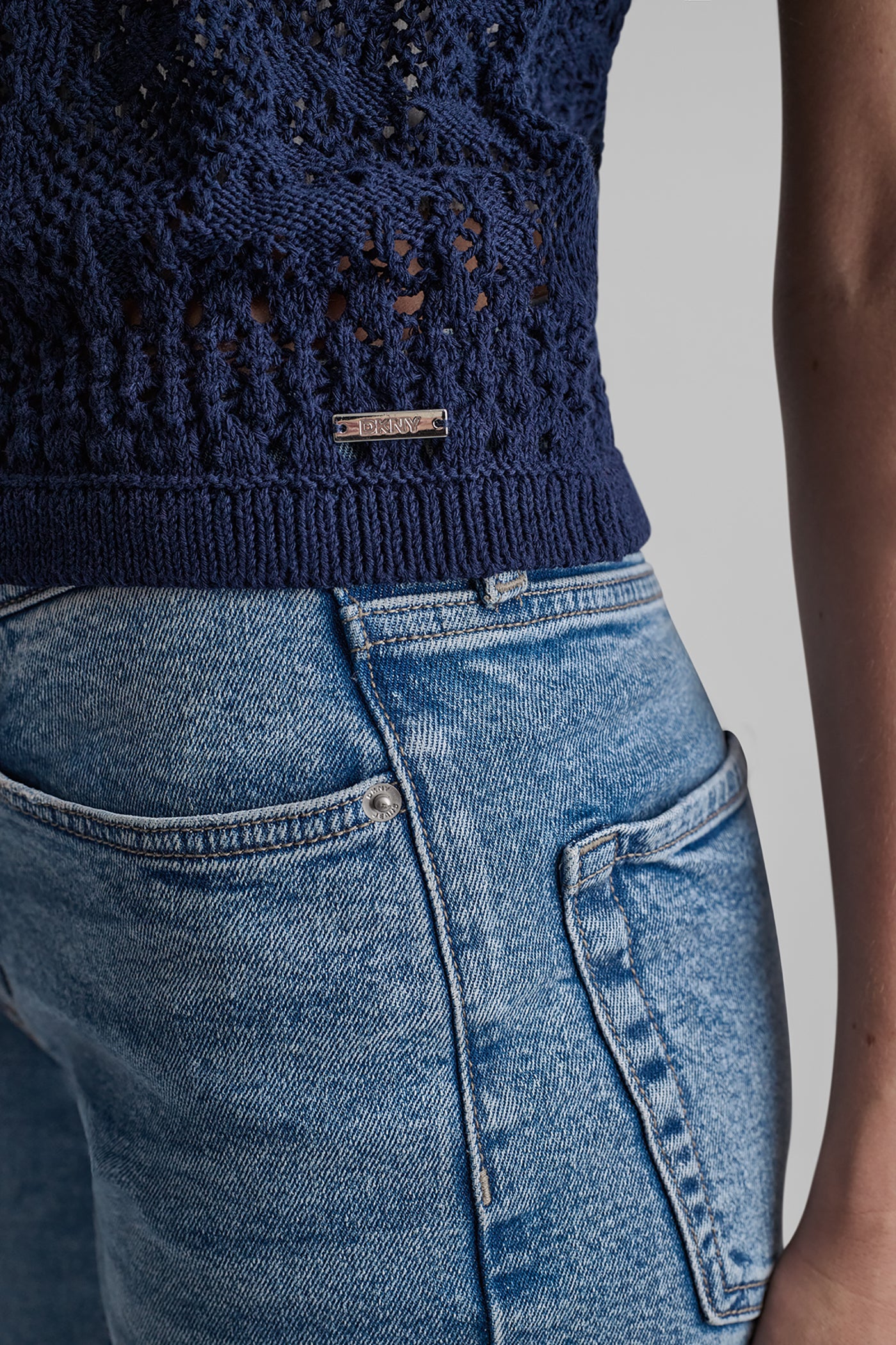 LACE STITCH BUTTON FRONT CARDIGAN VIEW 5 | New Arrivals
