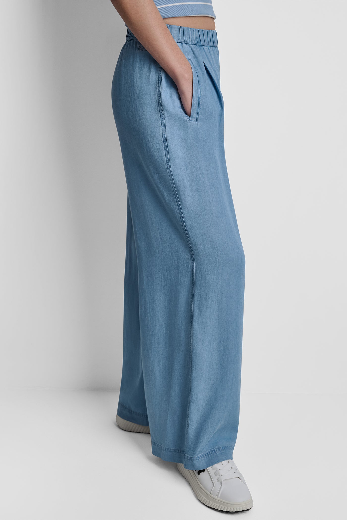 WIDE LEG TENCEL PANT VIEW 4 | New Arrivals