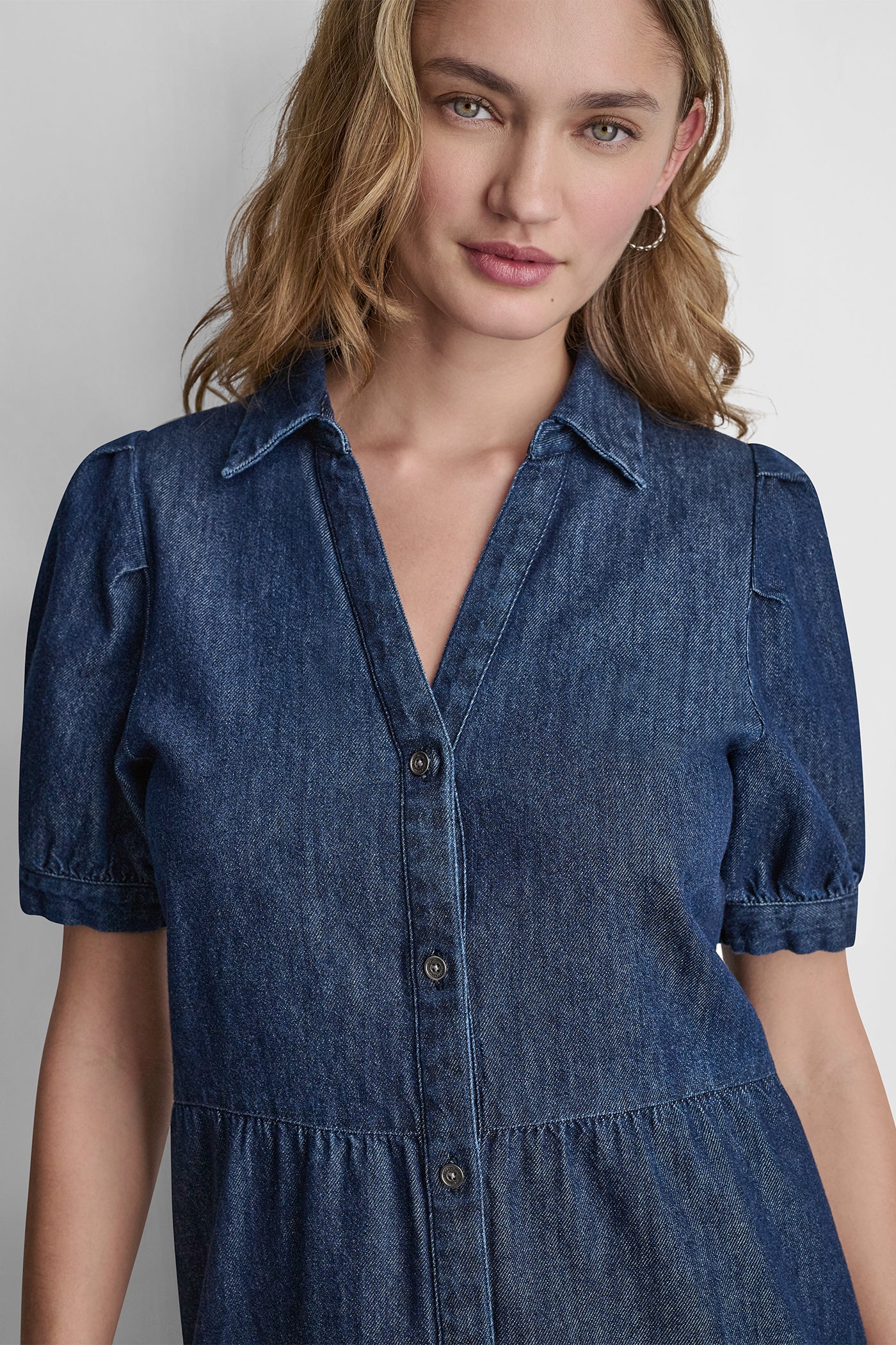 DENIM MINI DRESS VIEW 5 | Dresses & Jumpsuits