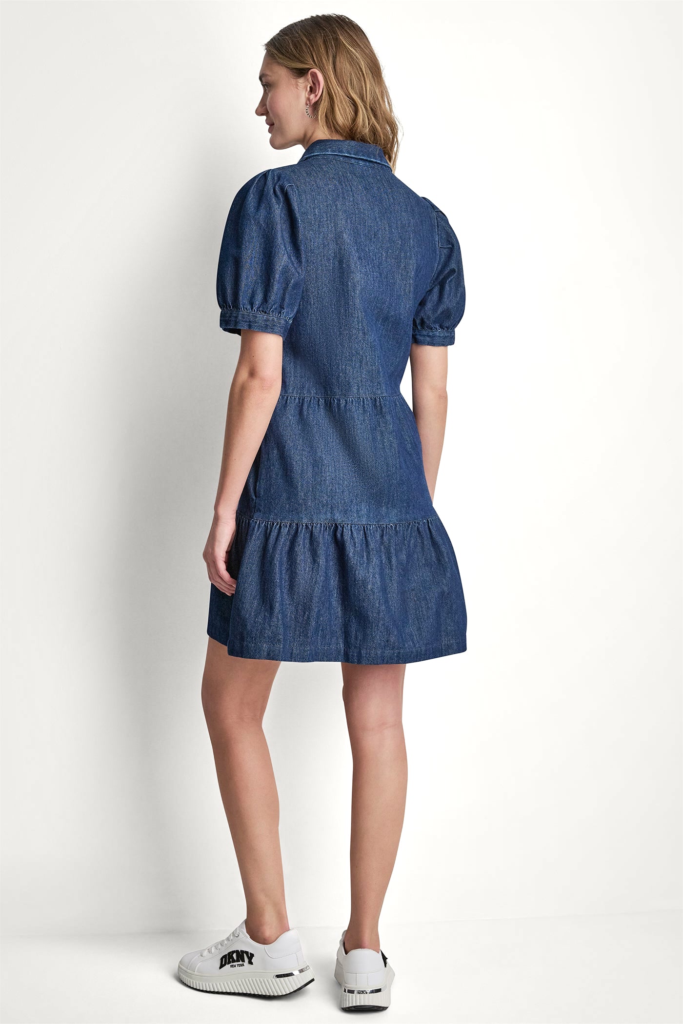 DENIM MINI DRESS VIEW 3 | Summer Blues