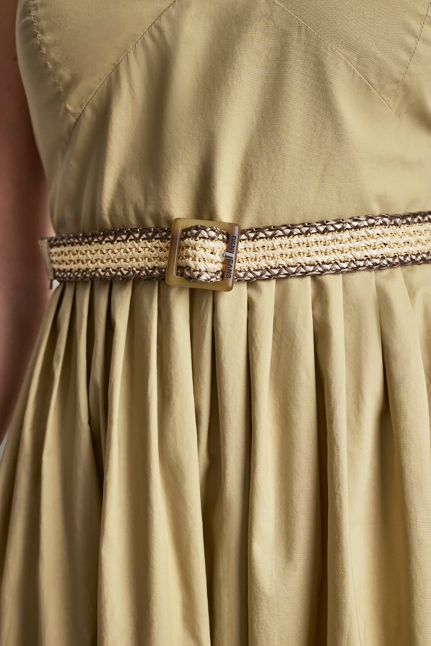 STRAPPY V-NECK MAXI DRESS WITH RAFFIA BELT VIEW 7 | New clothing