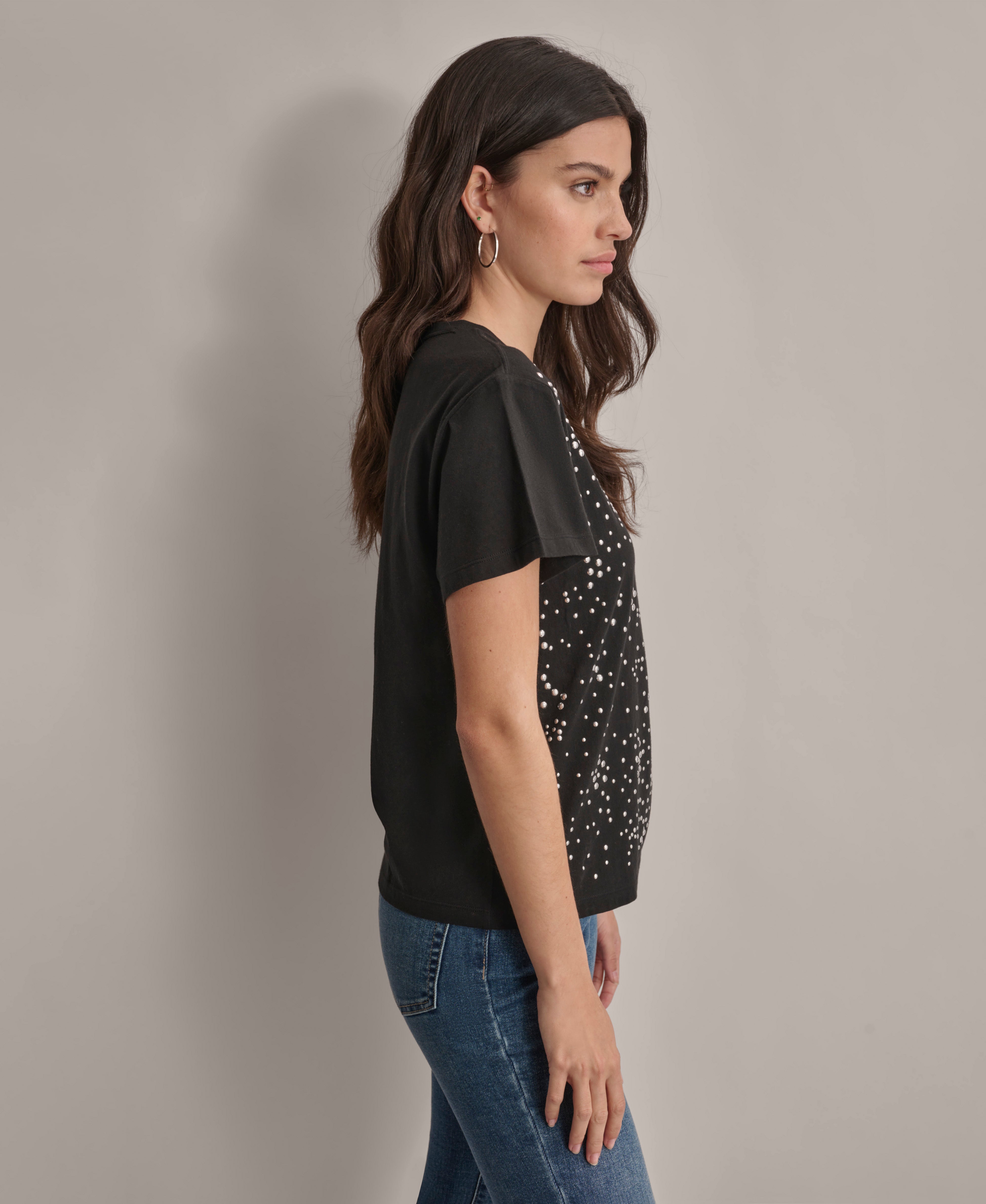 SCATTERED DOME STUDS BOXY TEE
