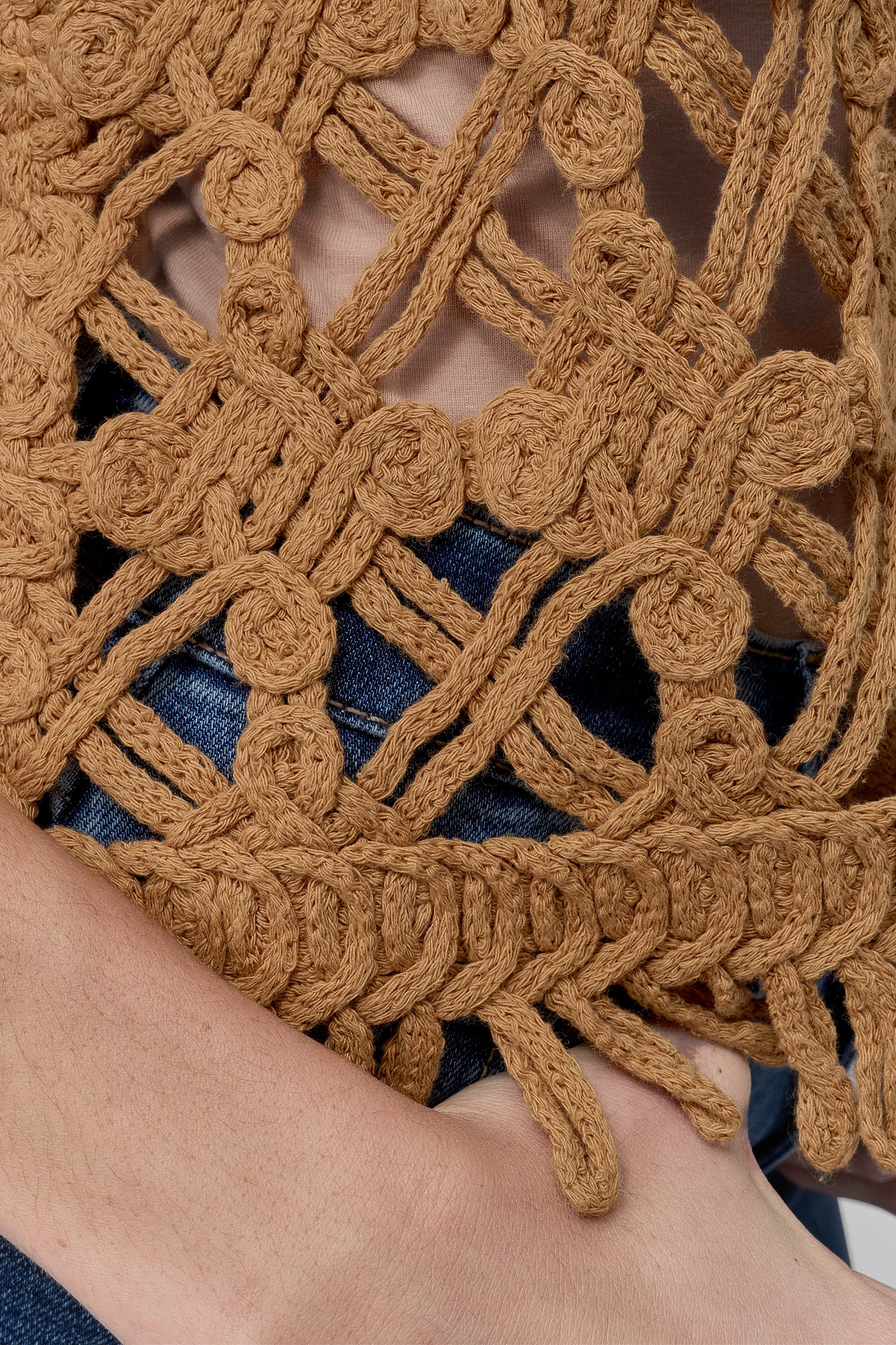 CROPPED FRINGE CROCHET TANK VIEW 5 | WOMEN'S SWEATERS & TOPS