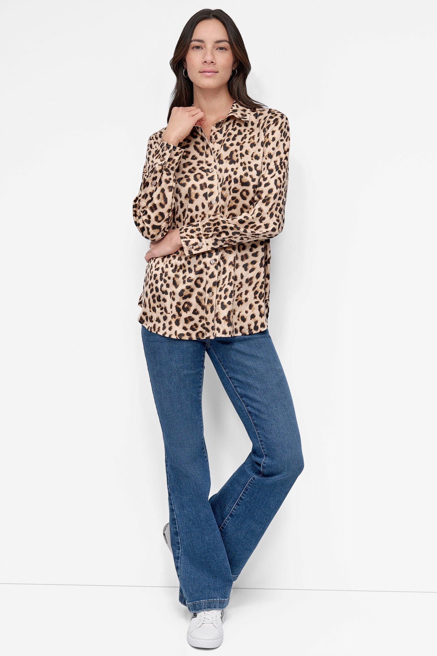 CLASSIC FIT BUTTON FRONT SHIRT VIEW 5 | WOMEN'S SWEATERS & TOPS