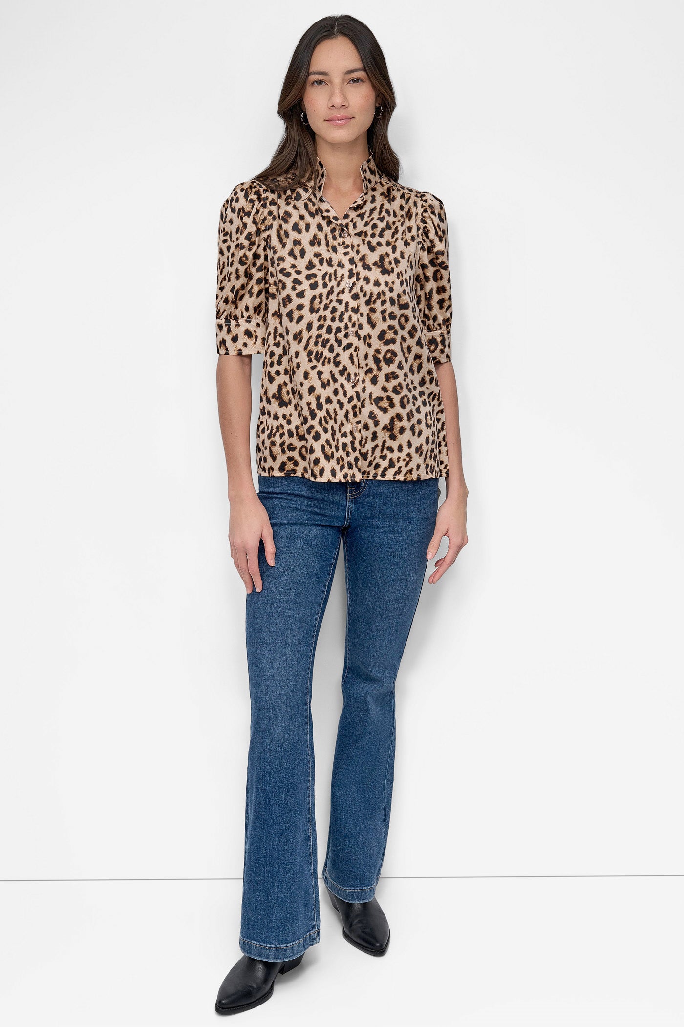 STAND COLLAR SHIRT VIEW 5 | WOMEN'S SWEATERS & TOPS