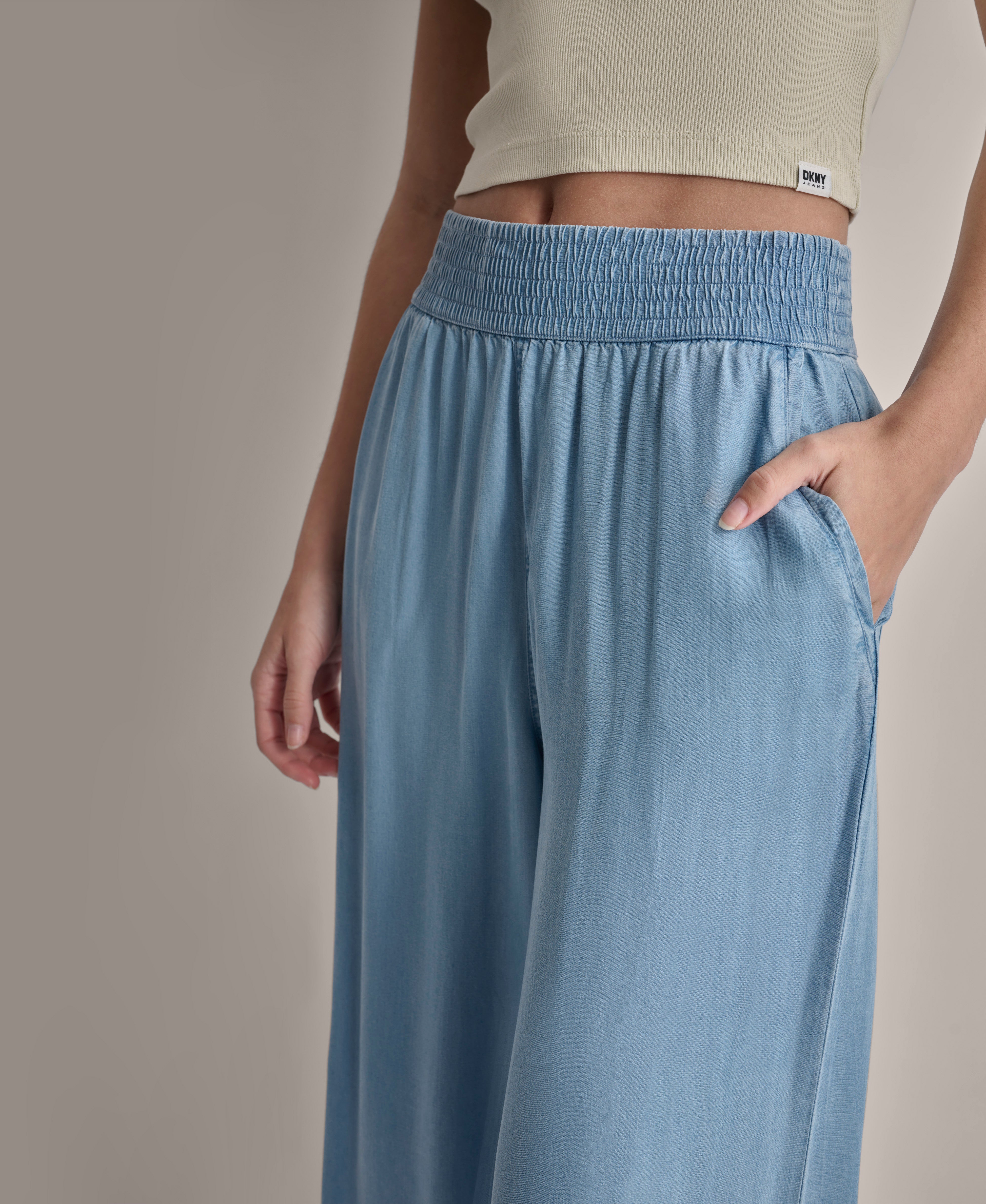 GARMENT DYE WIDE LEG ANKLE PANT VIEW 6 | Pants & Denim