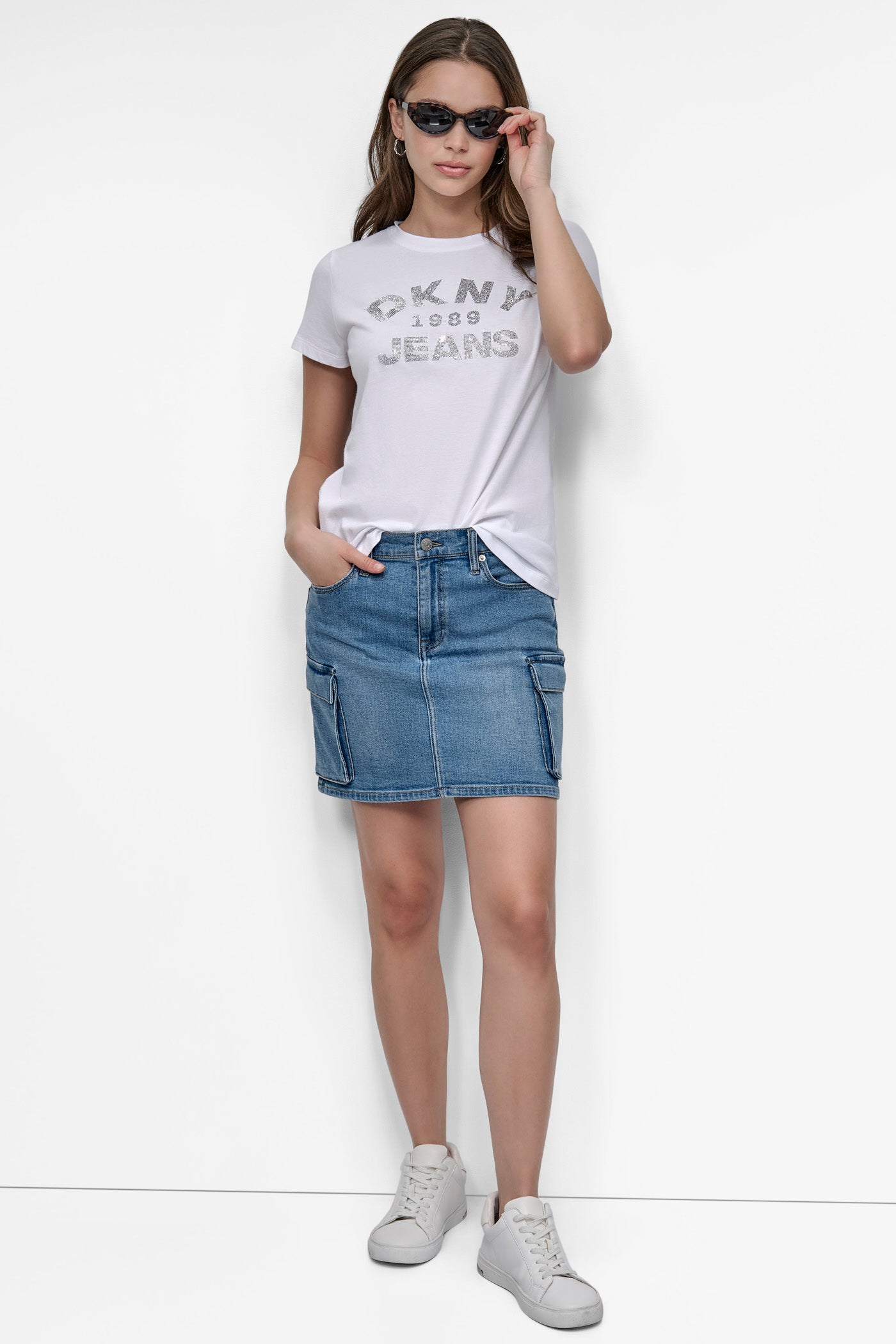 RHINESTONE LOGO TEE VIEW 6 | Tees & Tanks