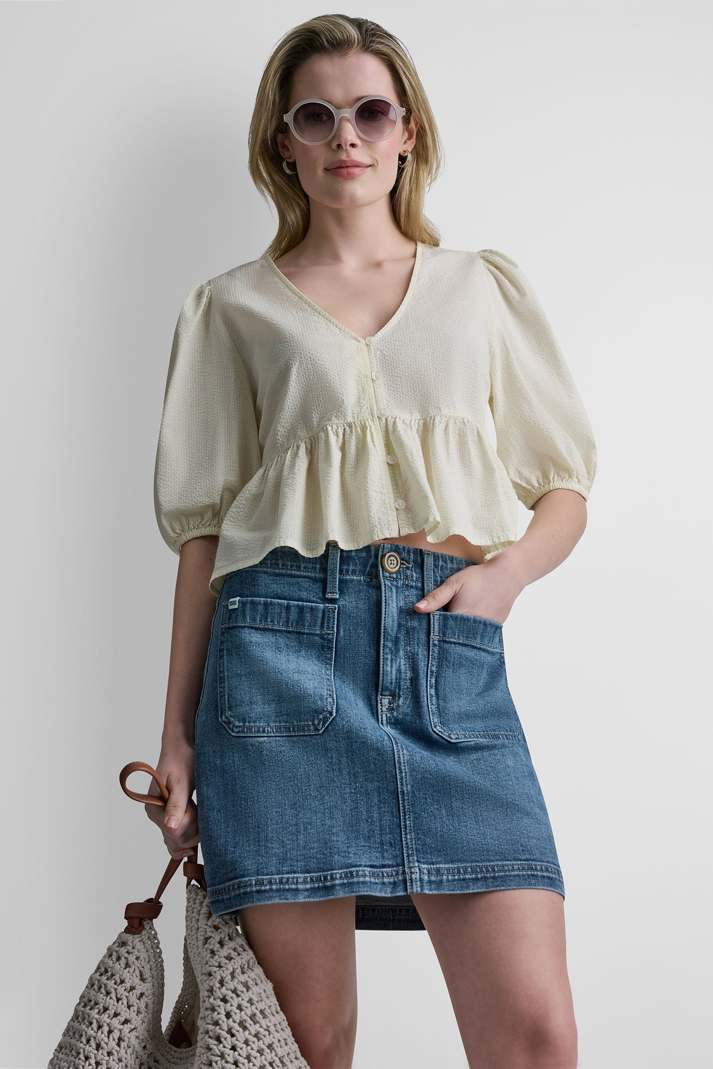PUFF SLEEVE V-NECK SHIRT VIEW 6 | Spring 2026