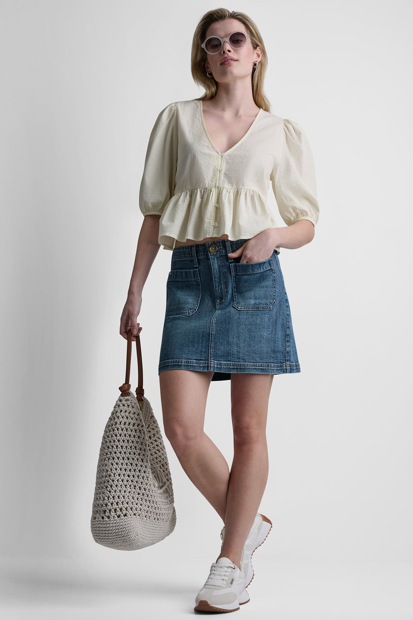 PUFF SLEEVE V-NECK SHIRT VIEW 7 | Spring 2026