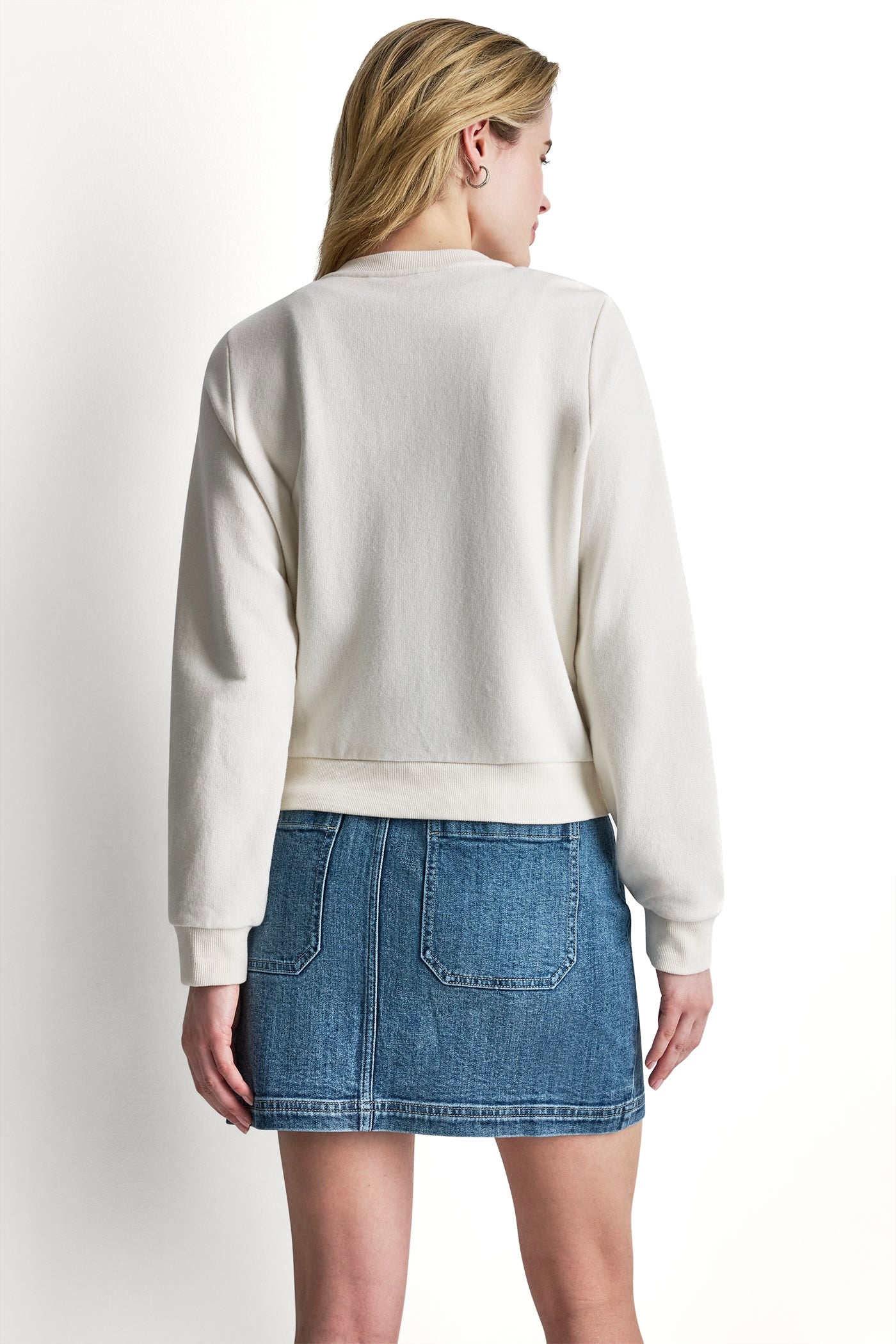 BUTTON FRONT SHRUNKEN LOGO JACKET VIEW 3 | Summer Collection