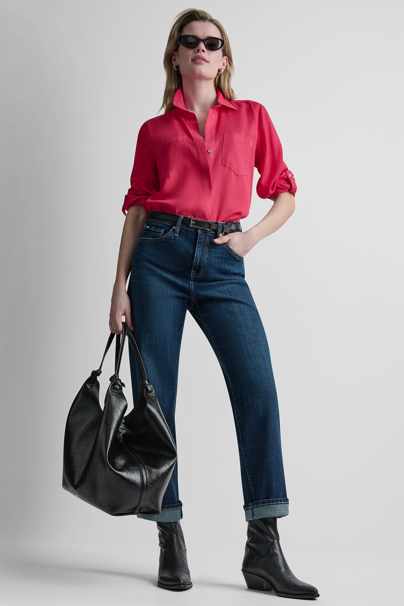 GARMENT DYE SPLIT BACK SHIRT VIEW 6 | WOMEN'S SWEATERS & TOPS