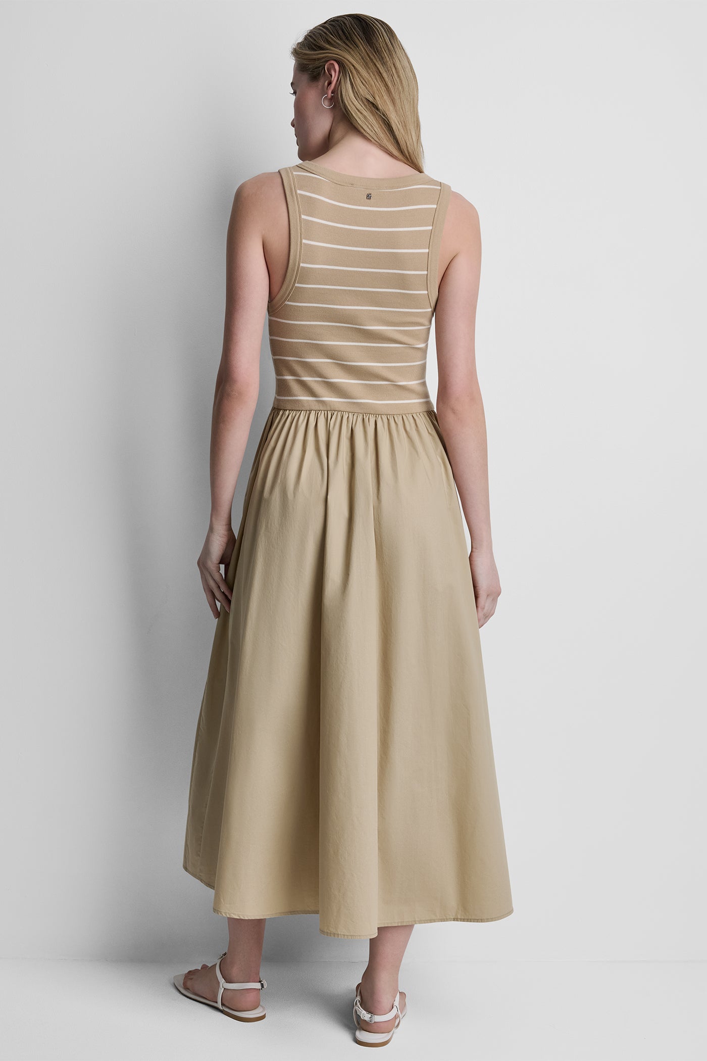 RIB HENLEY TANK MAXI DRESS VIEW 3 | New Arrivals
