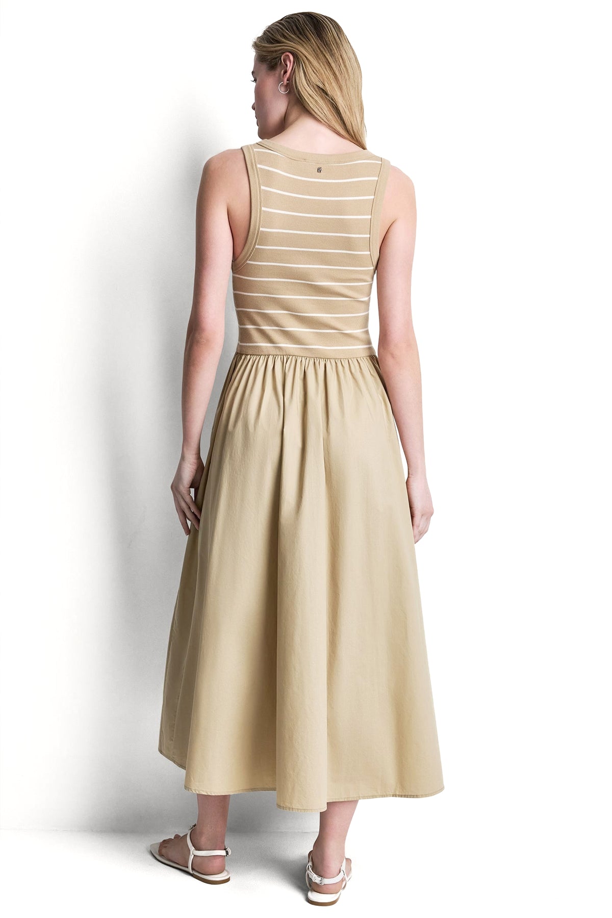 RIB HENLEY TANK MAXI DRESS VIEW 2