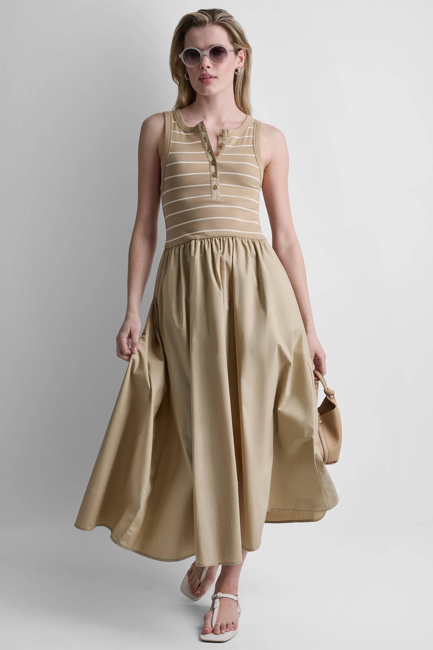 RIB HENLEY TANK MAXI DRESS VIEW 6 | New Arrivals