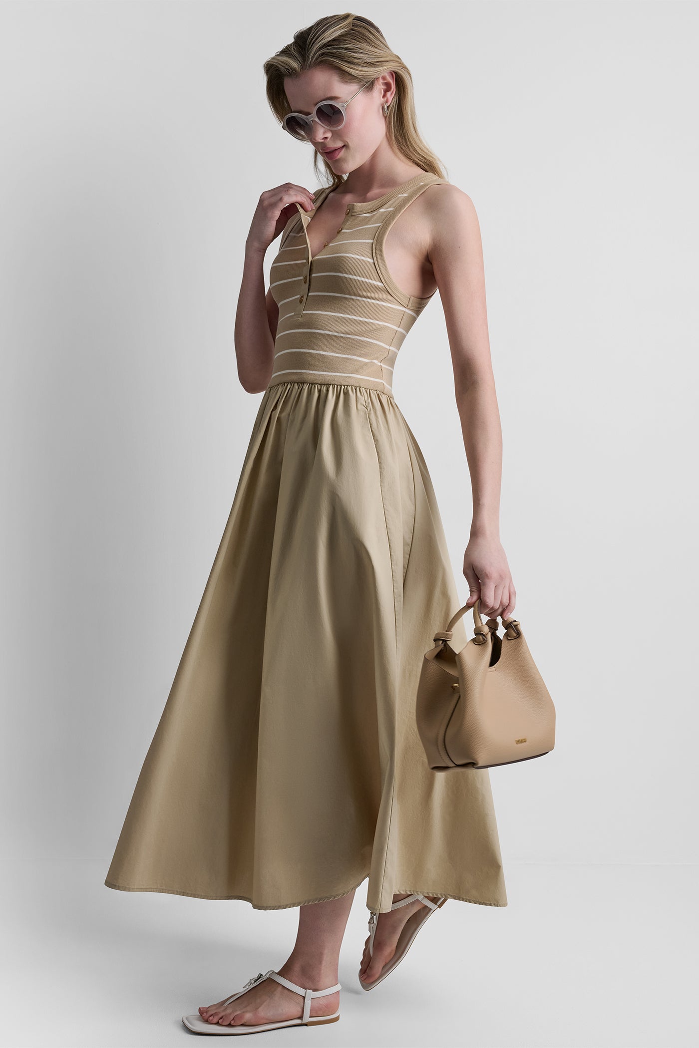 RIB HENLEY TANK MAXI DRESS VIEW 5 | New Arrivals