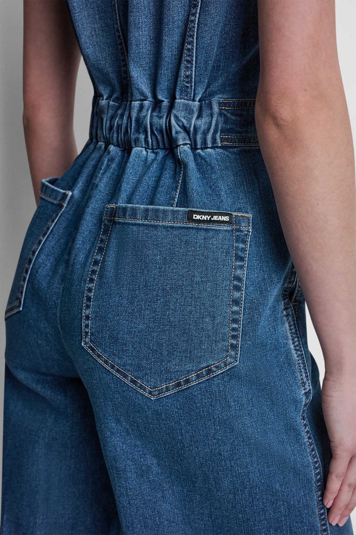 DENIM WIDE-LEG JUMPSUIT VIEW 2