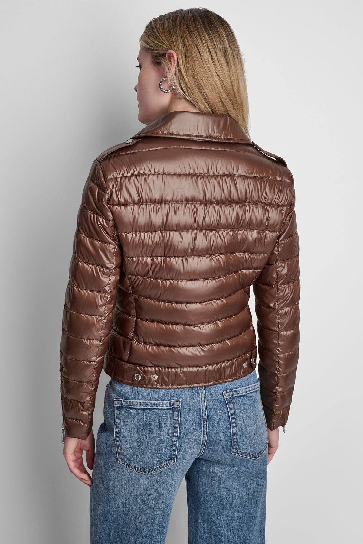 MOTO STYLE PUFFER JACKET VIEW 2