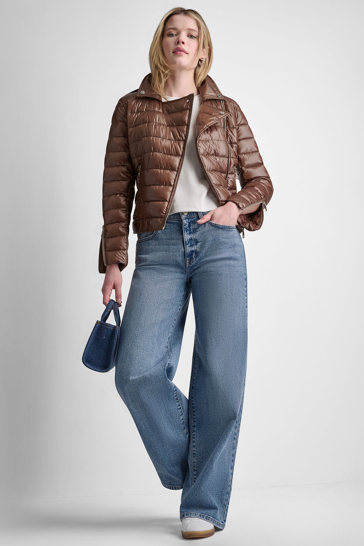 MOTO STYLE PUFFER JACKET VIEW 2