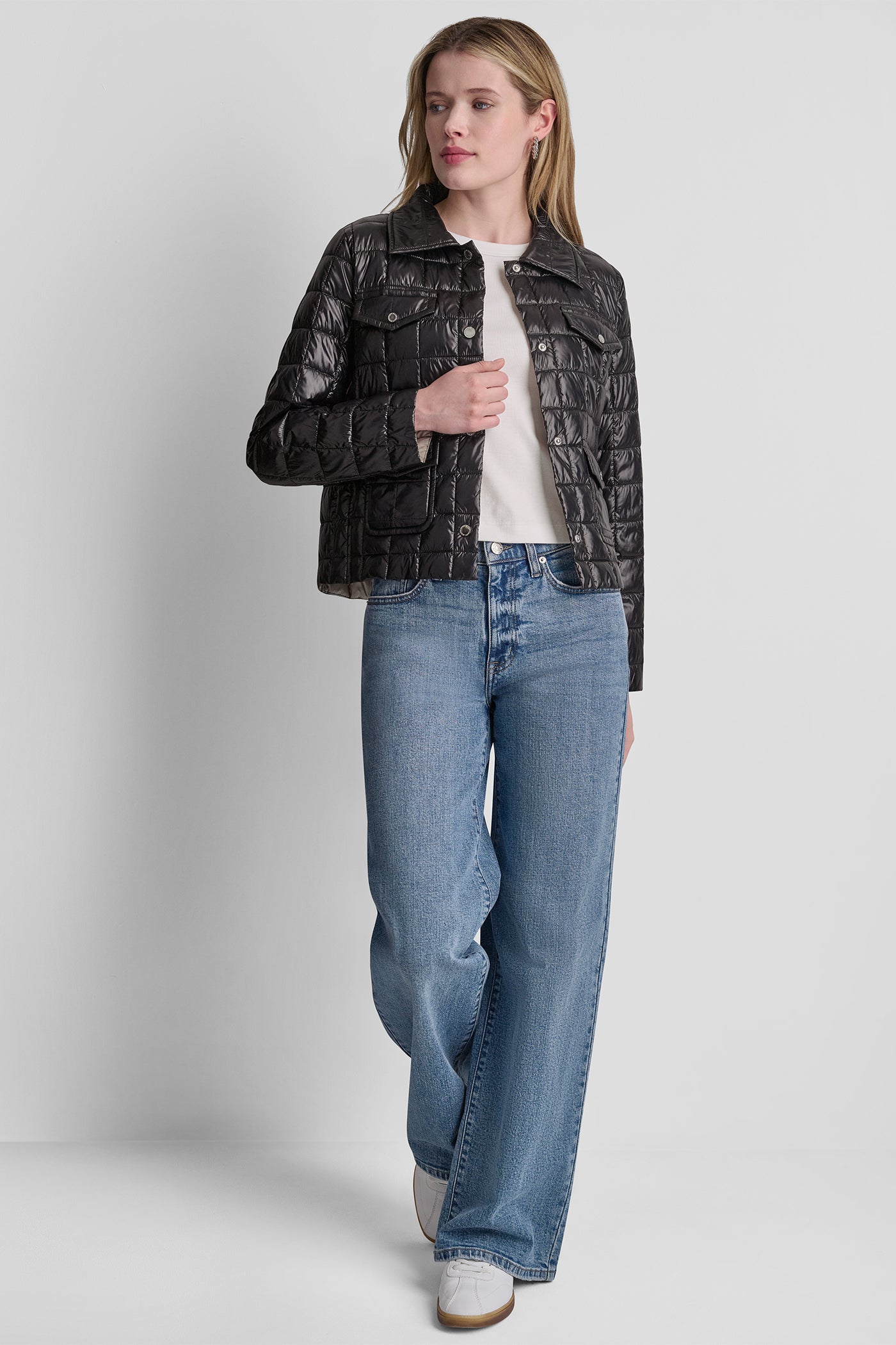 BOX QUILT PUFFER JACKET VIEW 6