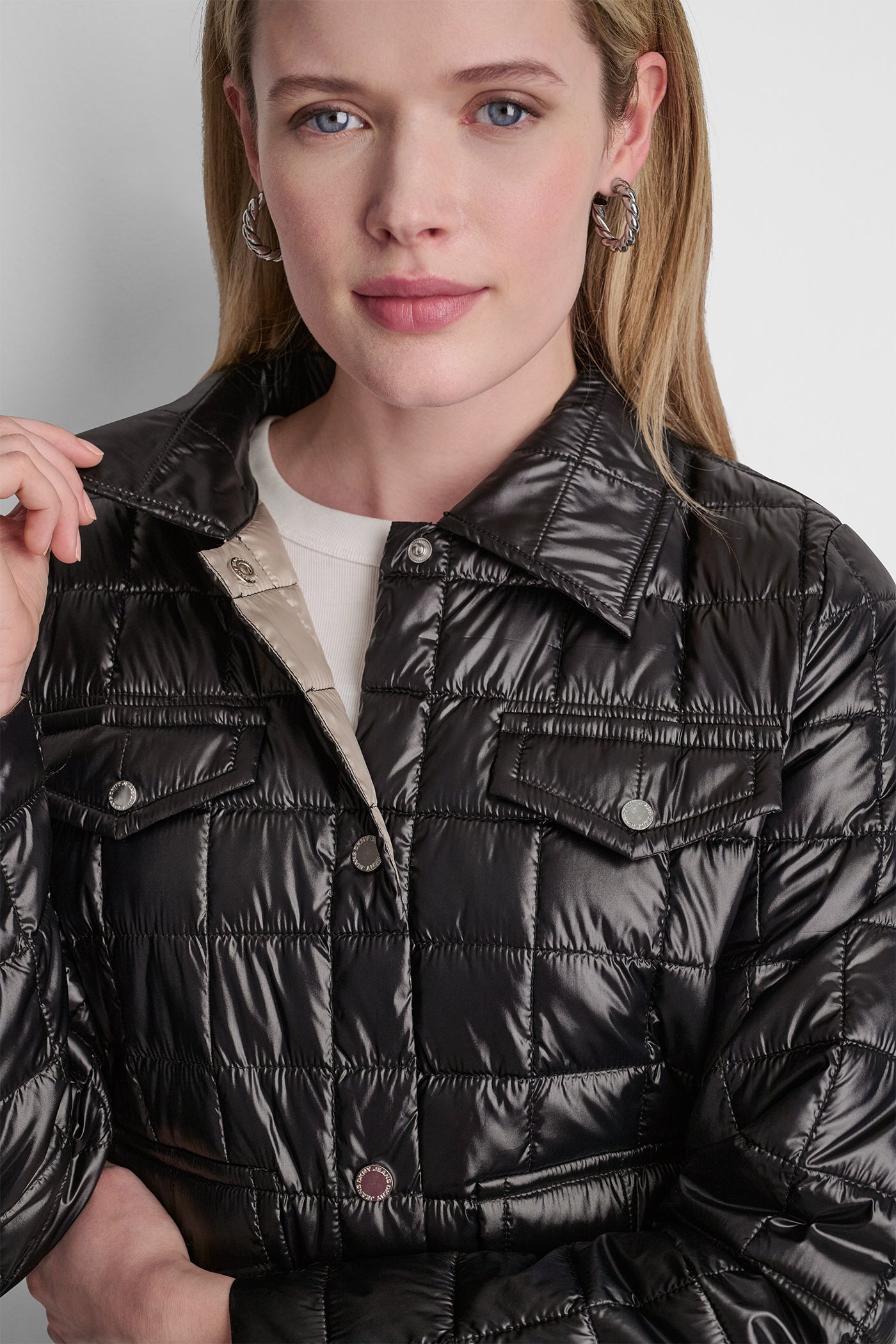 BOX QUILT PUFFER JACKET VIEW 5