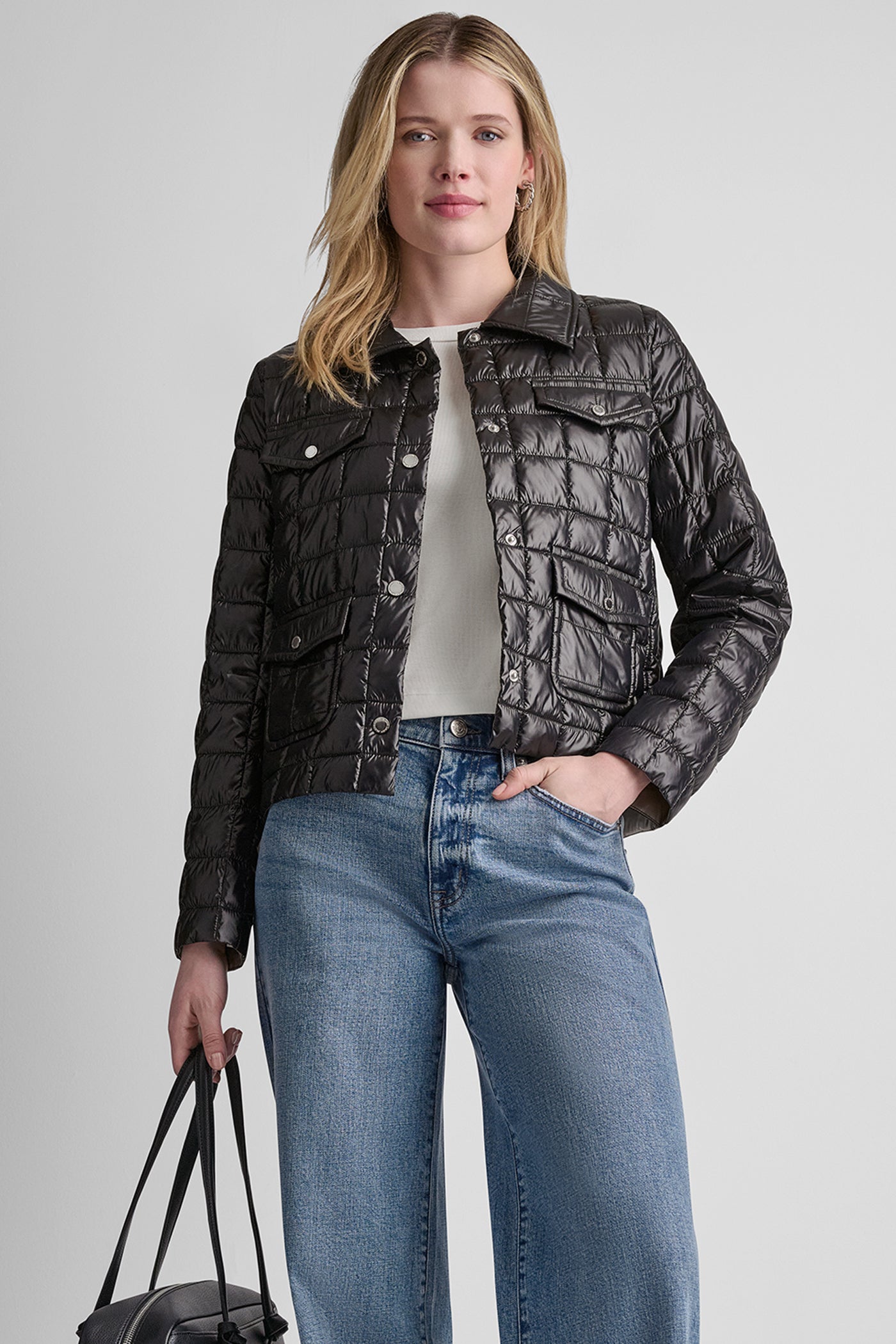 BOX QUILT PUFFER JACKET VIEW 4