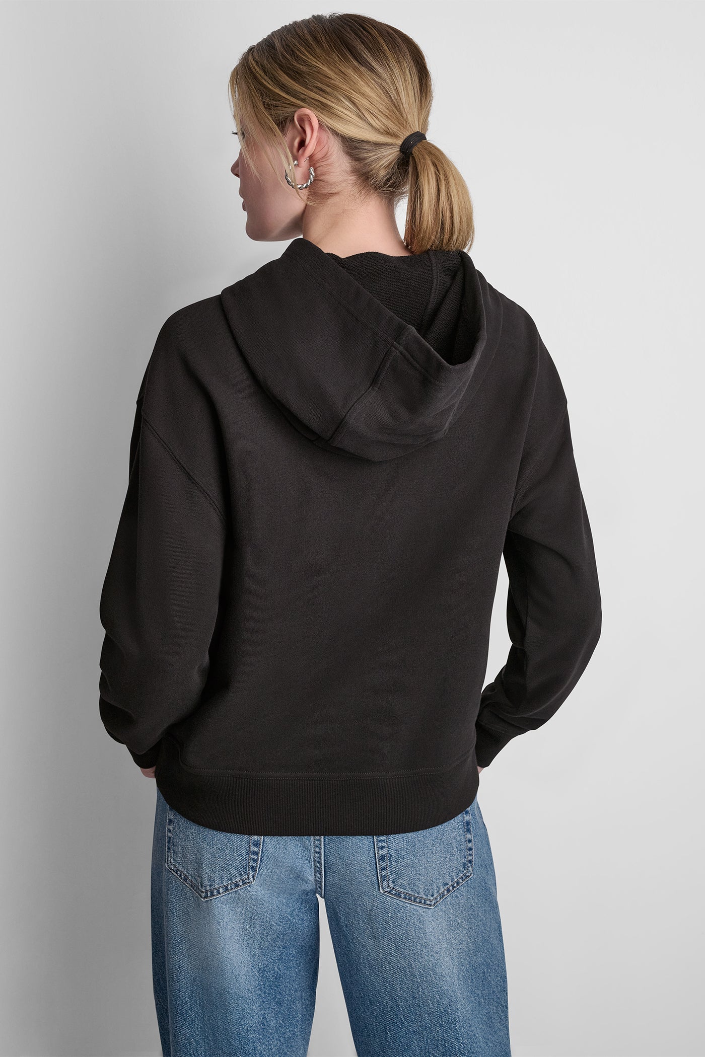 DKNY BIG APPLE RHINESTONE LOGO HOODIE VIEW 3 | Sweatshirts & Joggers