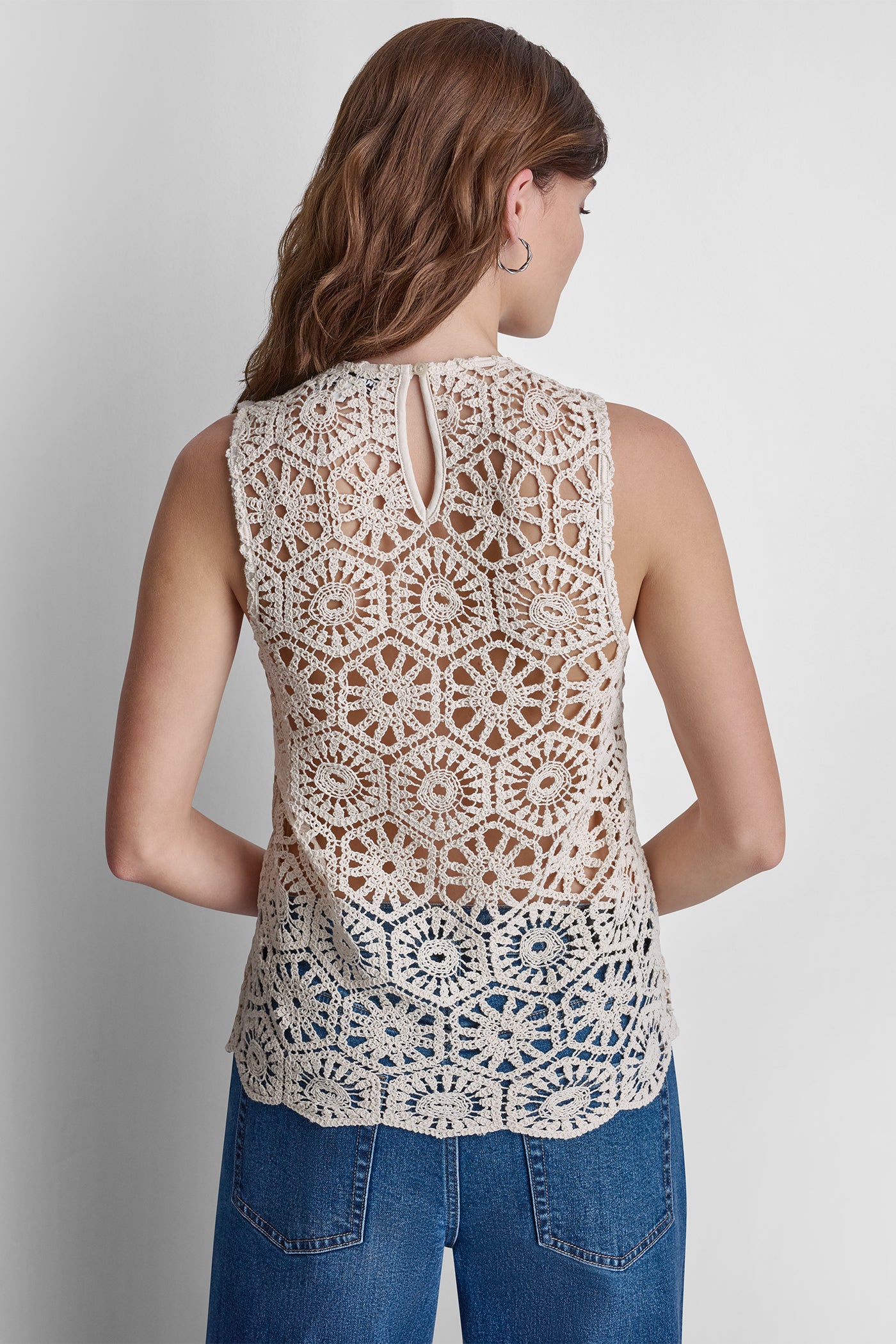 CROCHET KNIT TANK VIEW 3 | MATCHING SETS