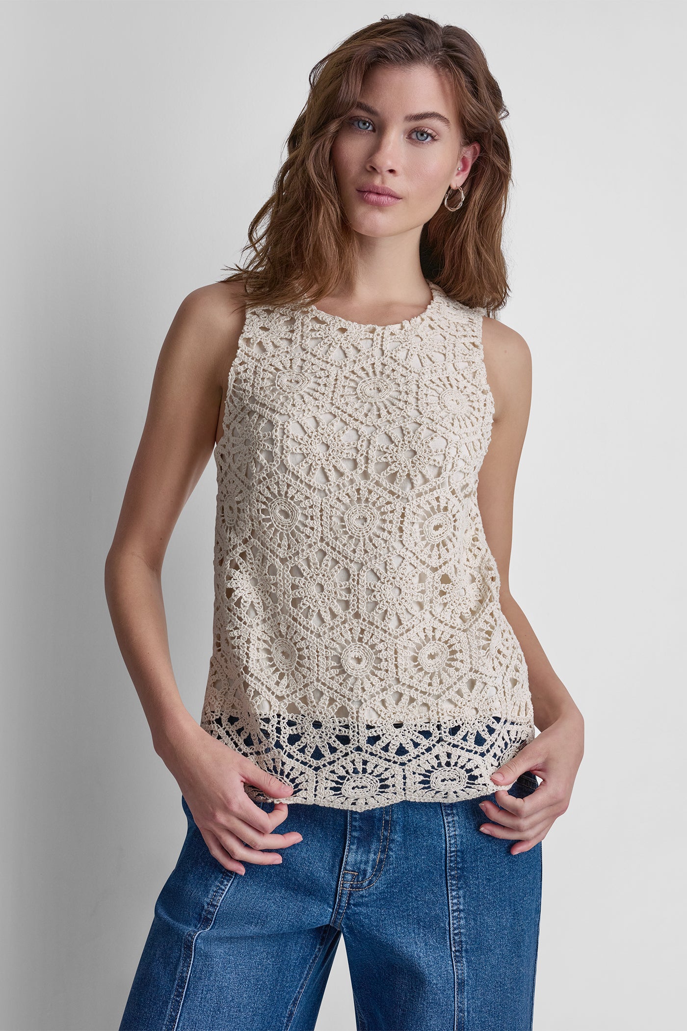 CROCHET KNIT TANK VIEW 5 | MATCHING SETS