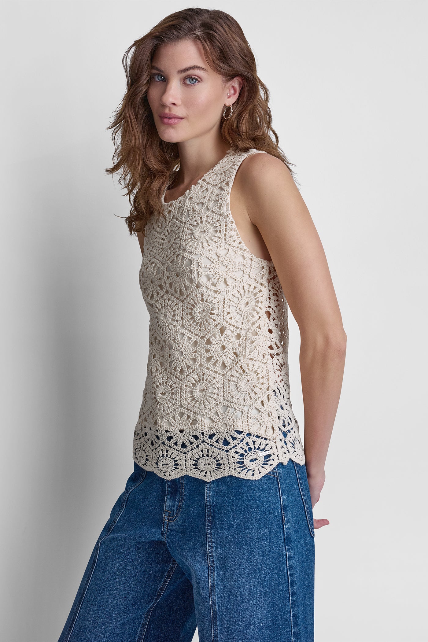 CROCHET KNIT TANK VIEW 4 | MATCHING SETS