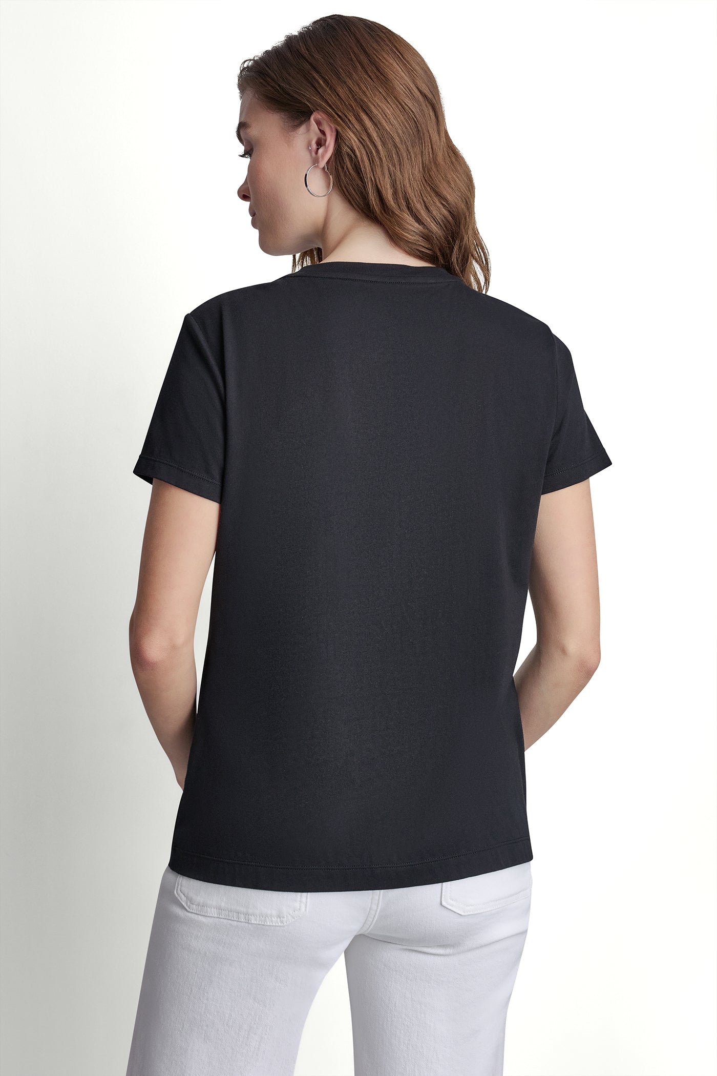 DKNY BIG APPLE RHINESTONE LOGO TEE VIEW 3