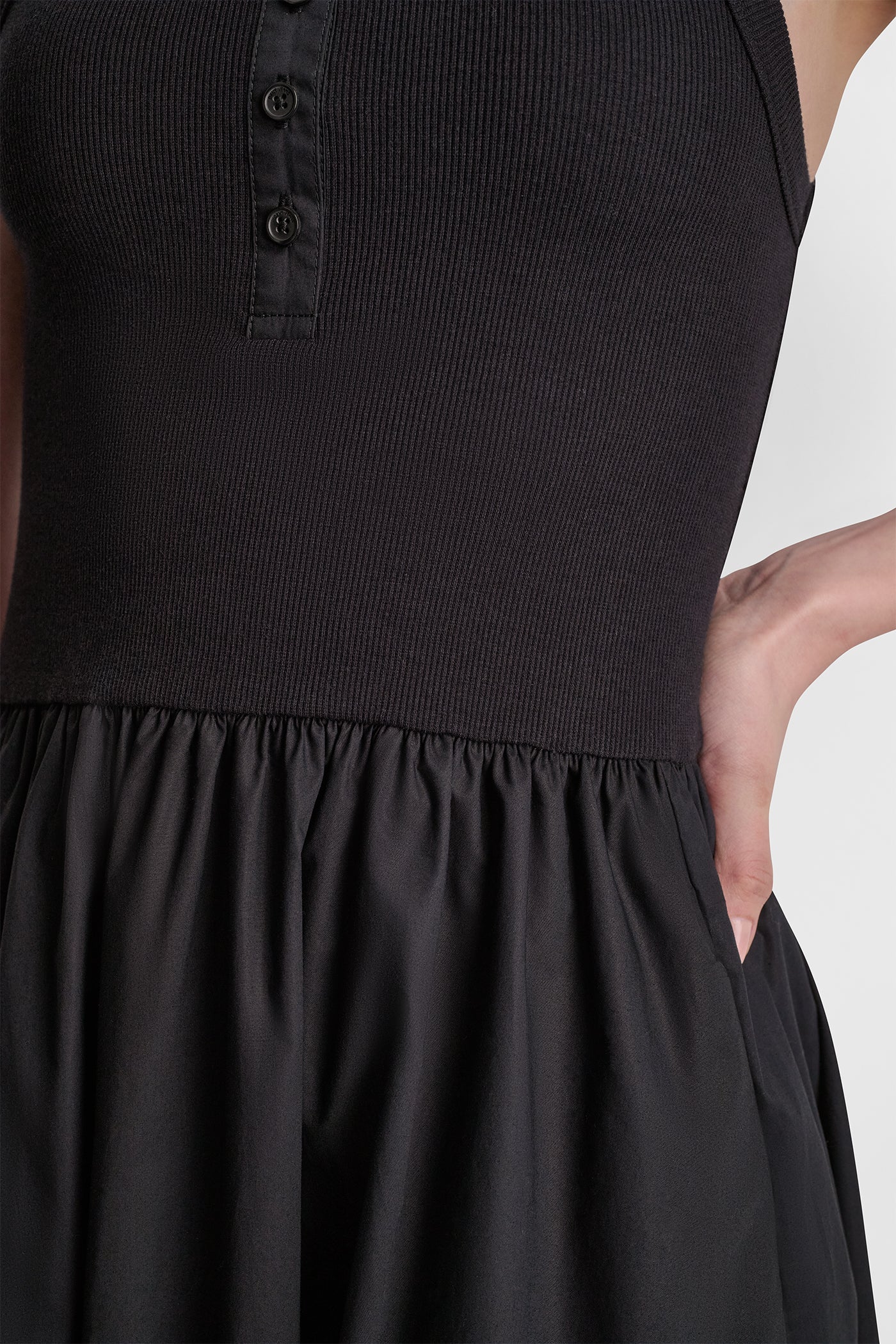 RIB HENLEY TANK MAXI DRESS VIEW 7 | Dresses & Jumpsuits