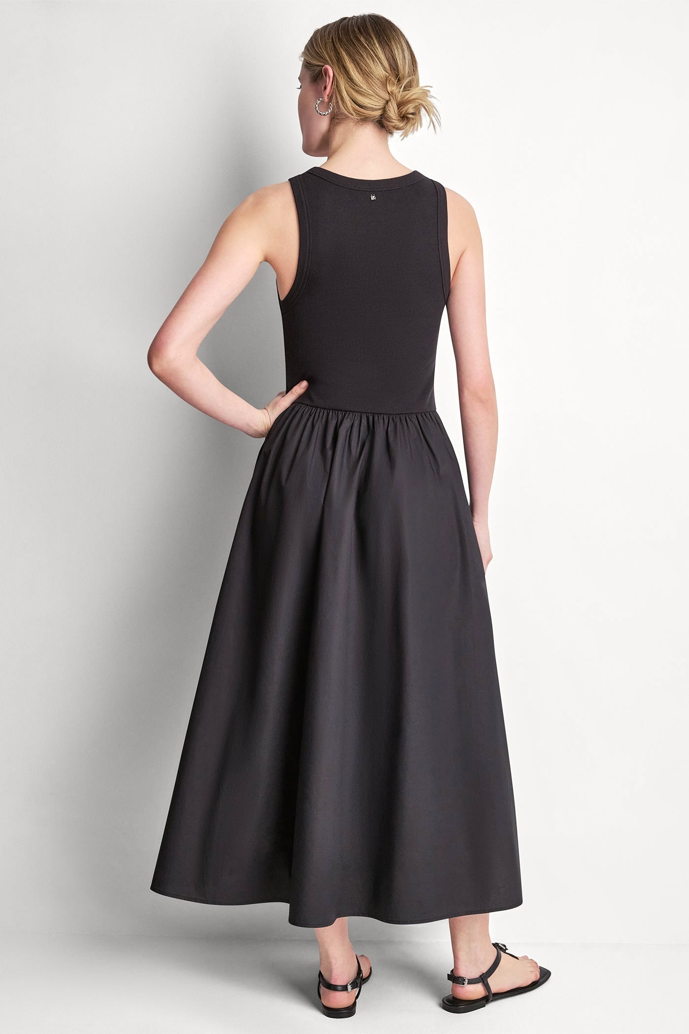 RIB HENLEY TANK MAXI DRESS VIEW 3 | Spring New Arrivals